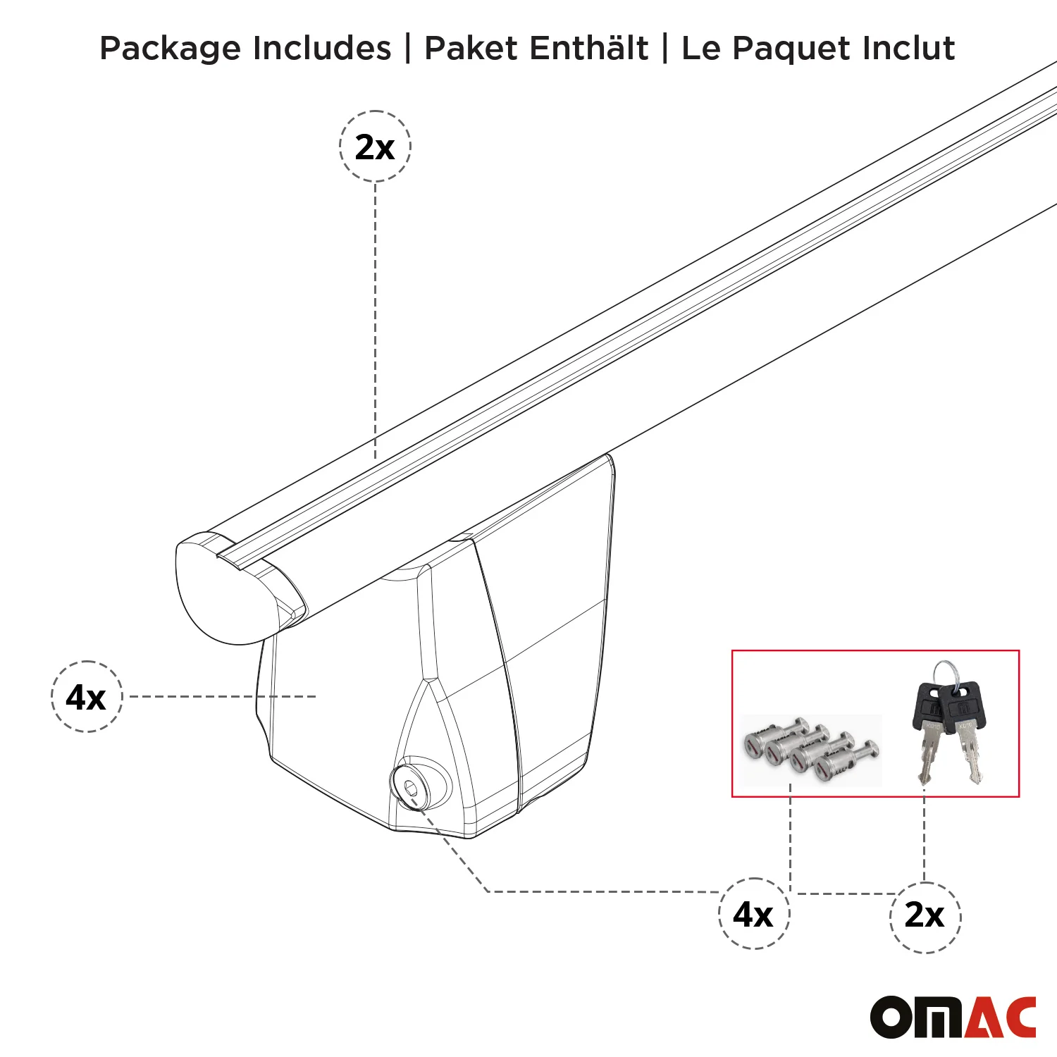 2015-2019 Mercedes CLA Shooting Brake X117 Roof Rack Cross Bars Silver - Image 9