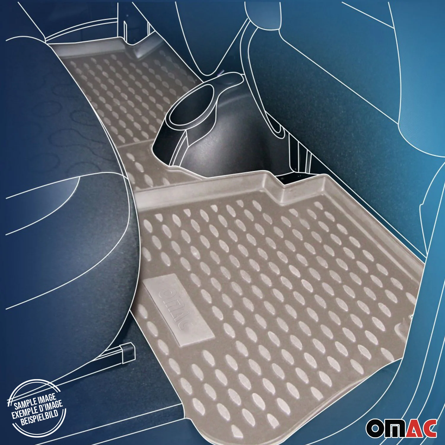 2010-2016 Cadillac SRX Floor Mats & Cargo Liner Full Set All Weather Beige - Image 10