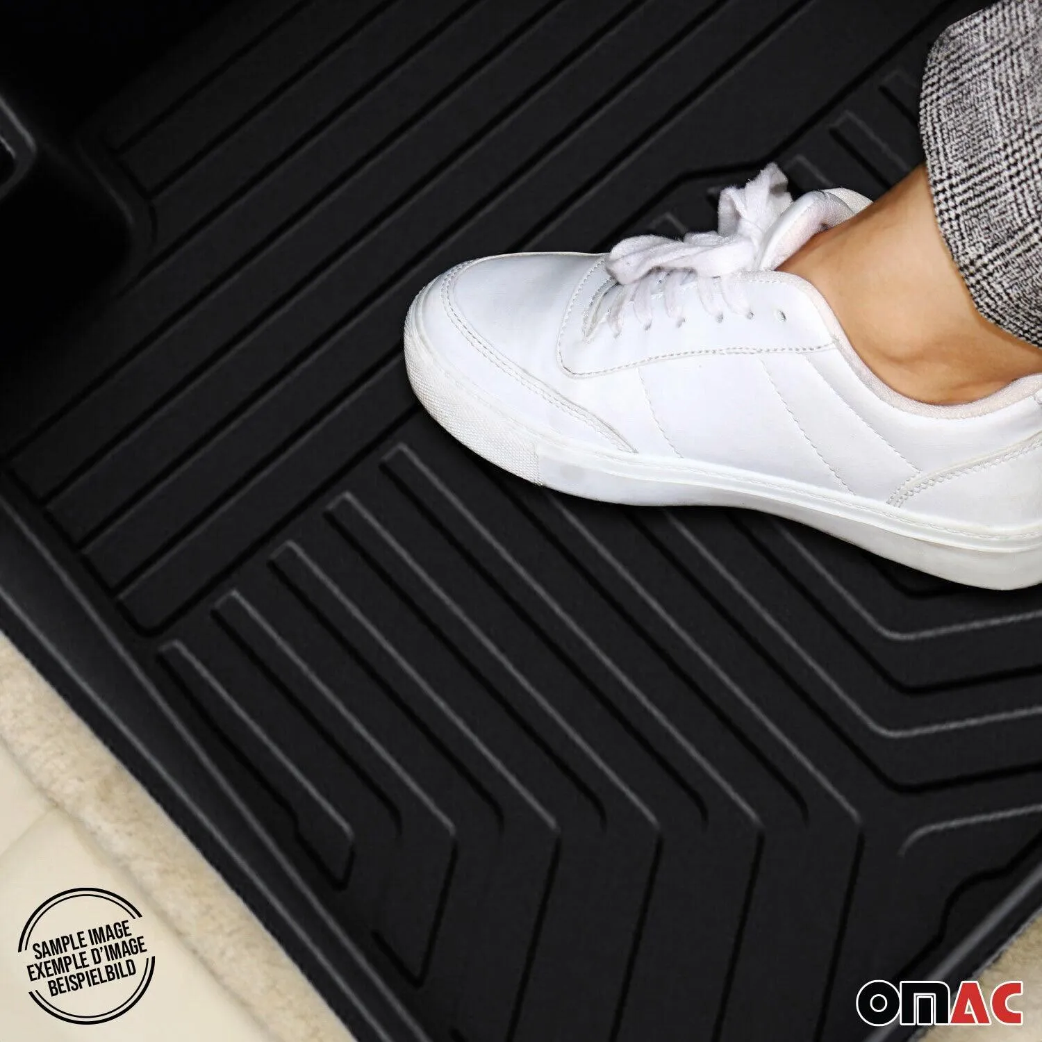 2015-2019 VW Passat B8 Floor Mats Liners Full Set All Weather Black - Image 3