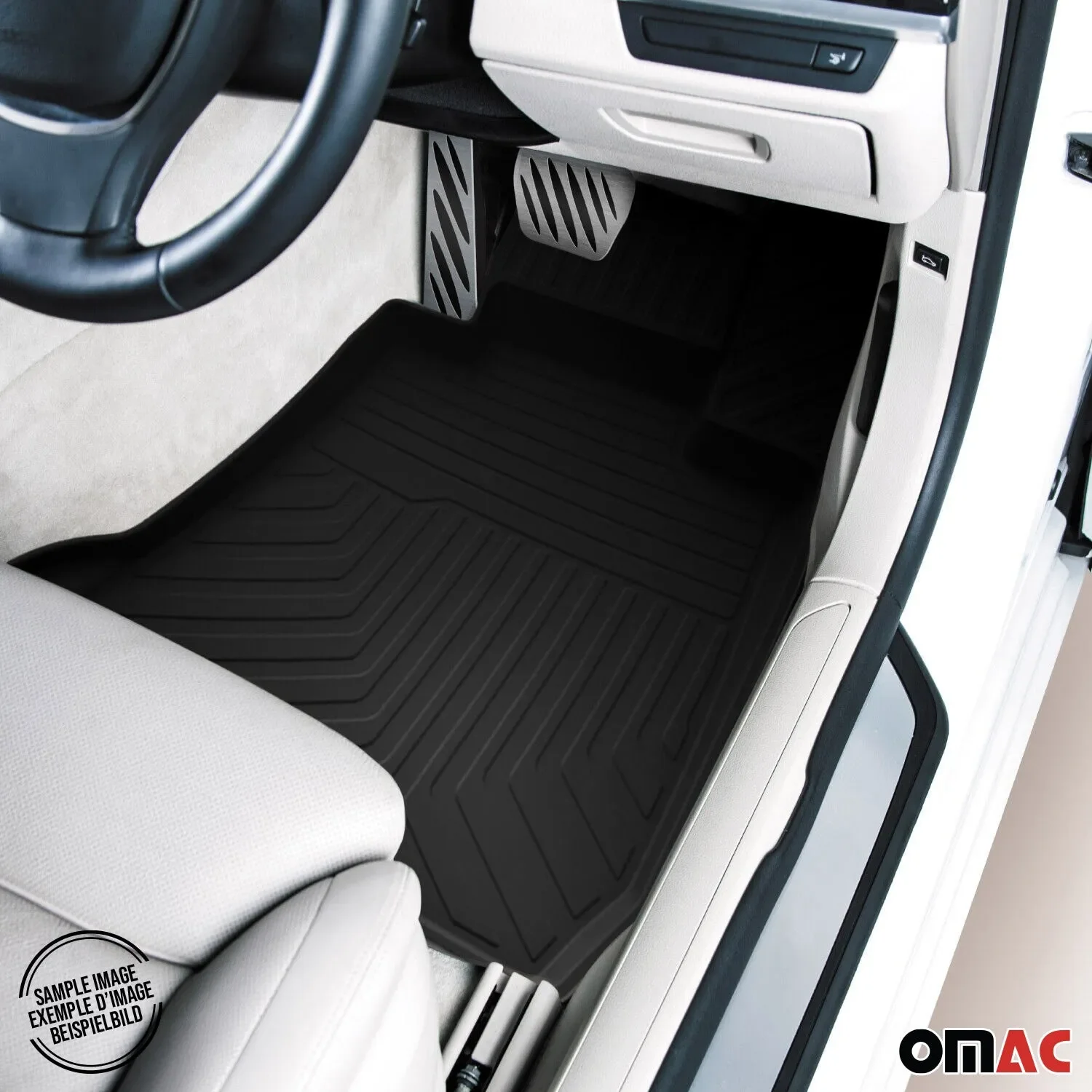 2012-2018 Ford Focus Floor Mats Liners Full Set All Weather Black - Image 2