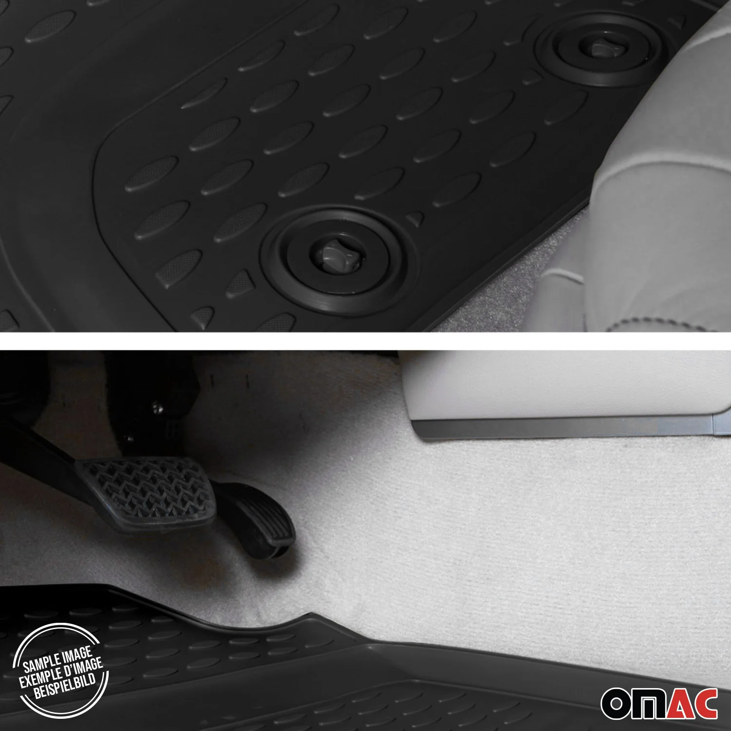 2004-2010 Chevrolet Optra Floor Mats Liners Full Set All Weather Black - Image 8