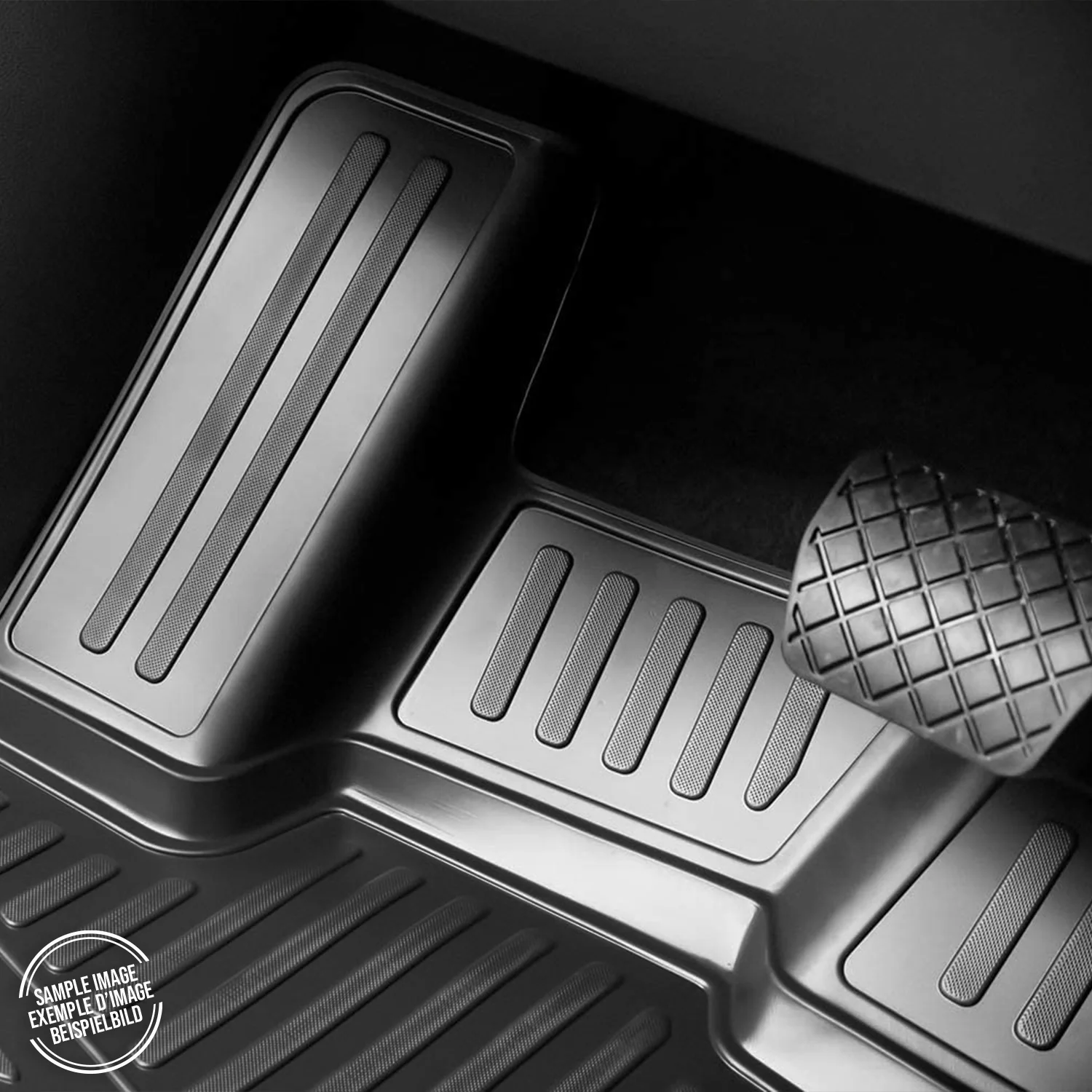 2007-2012 Nissan Versa Floor Mats Liners Full Set All Weather Black - Image 5