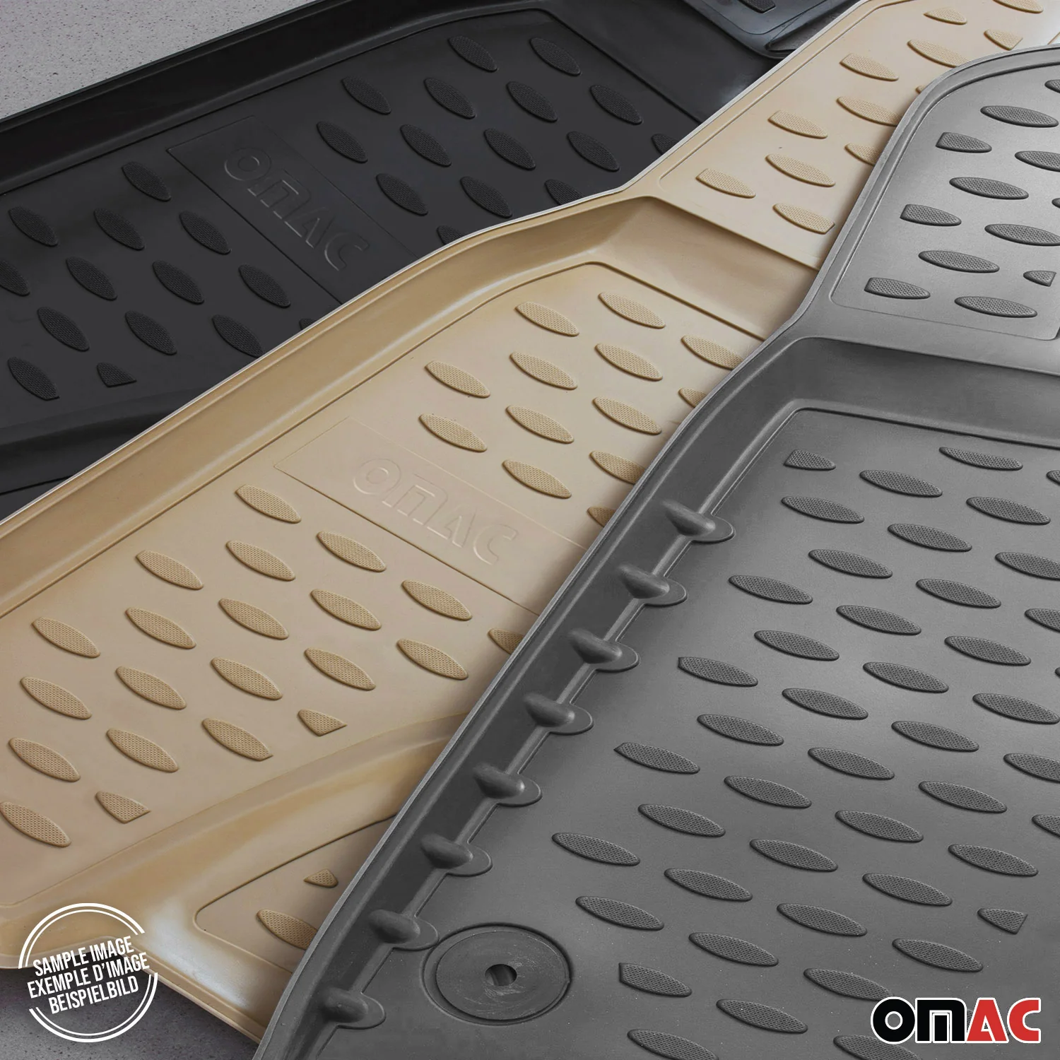 2015-2020 GMC Yukon Floor Mats Liners Full Set All Weather Gray - Image 10