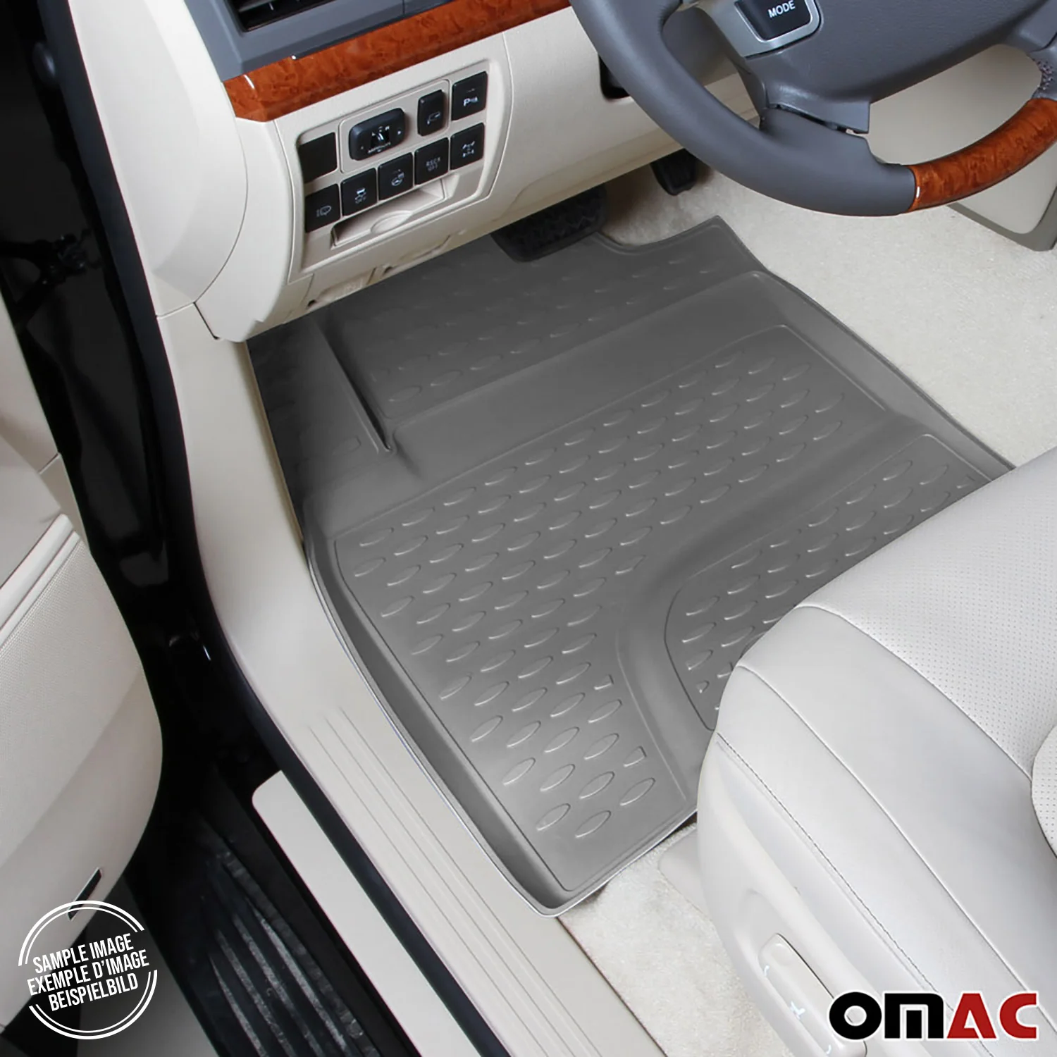 2015-2020 GMC Yukon Floor Mats Liners Full Set All Weather Gray - Image 5