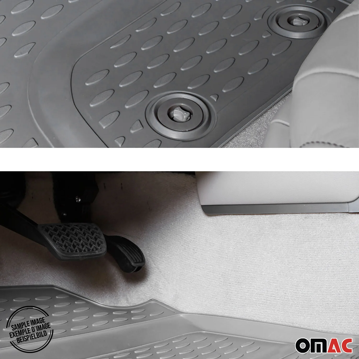 2005-2010 Jeep Commander Floor Mats Liners Full Set All Weather Gray - Image 8