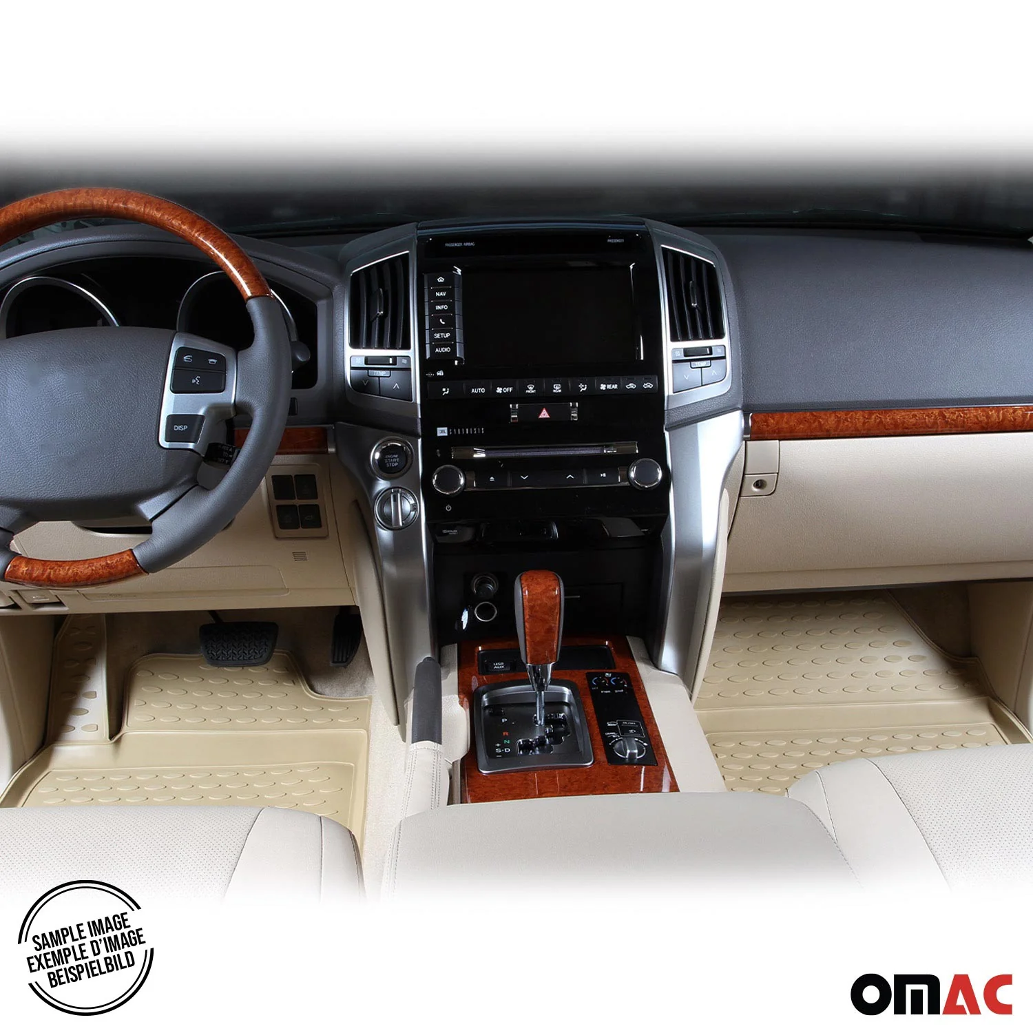 2010-2012 Lexus RX 350 Floor Mats Liners Full Set All Weather Beige - Image 4