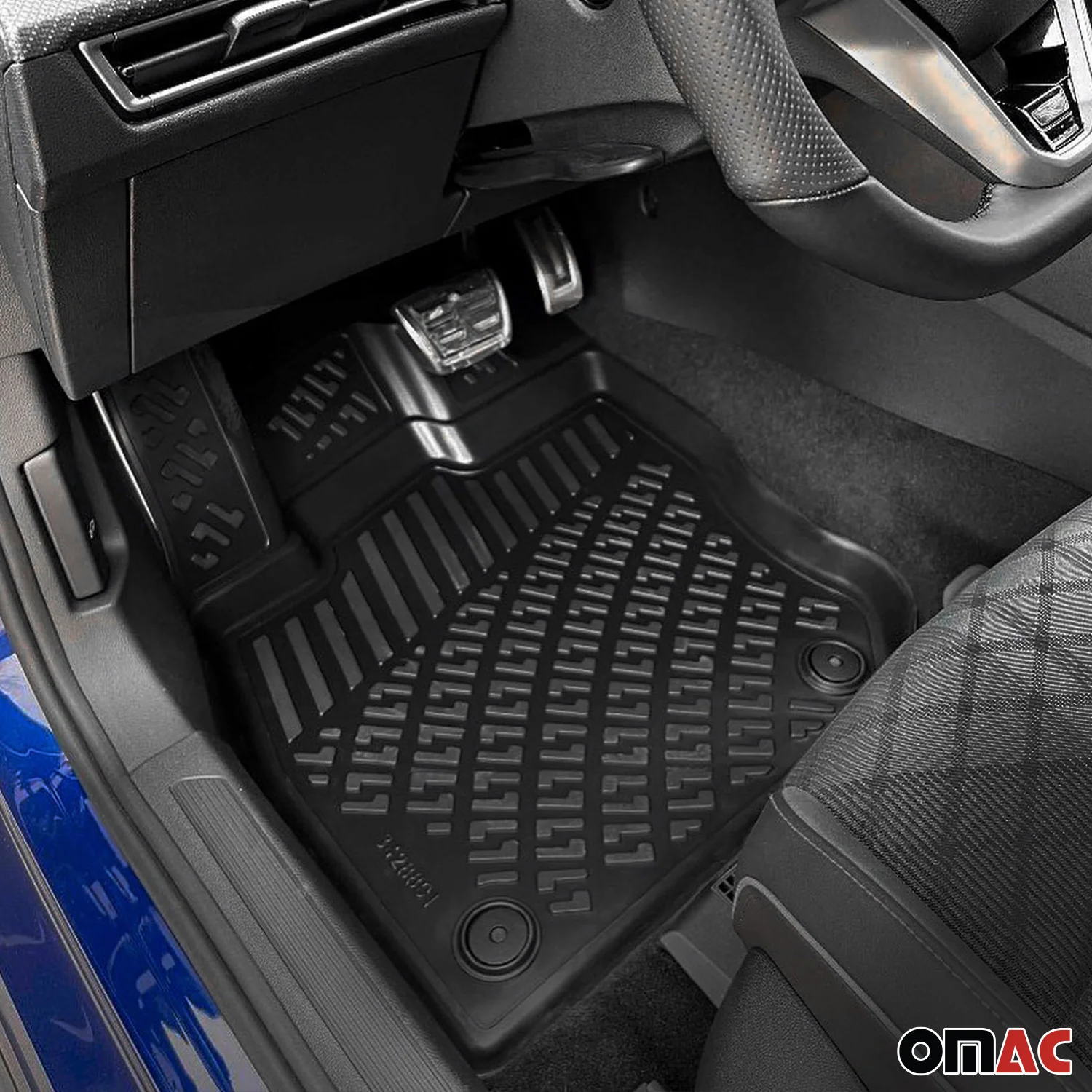 2018-2023 Hyundai Kona Floor Mats Liners Full Set All Weather Black - Image 5