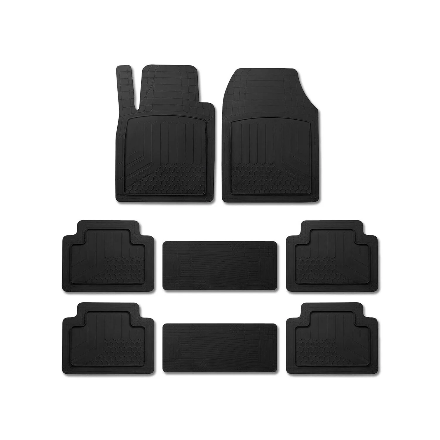 2006-2012 Mercedes R Class W251 Semi-Custom fit Floor Mats Liner Black 8Pcs
