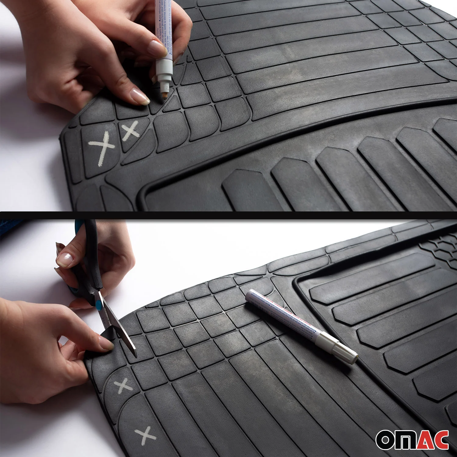 2006-2012 Mercedes R Class W251 Semi-Custom fit Floor Mats Liner Black 8Pcs - Image 8