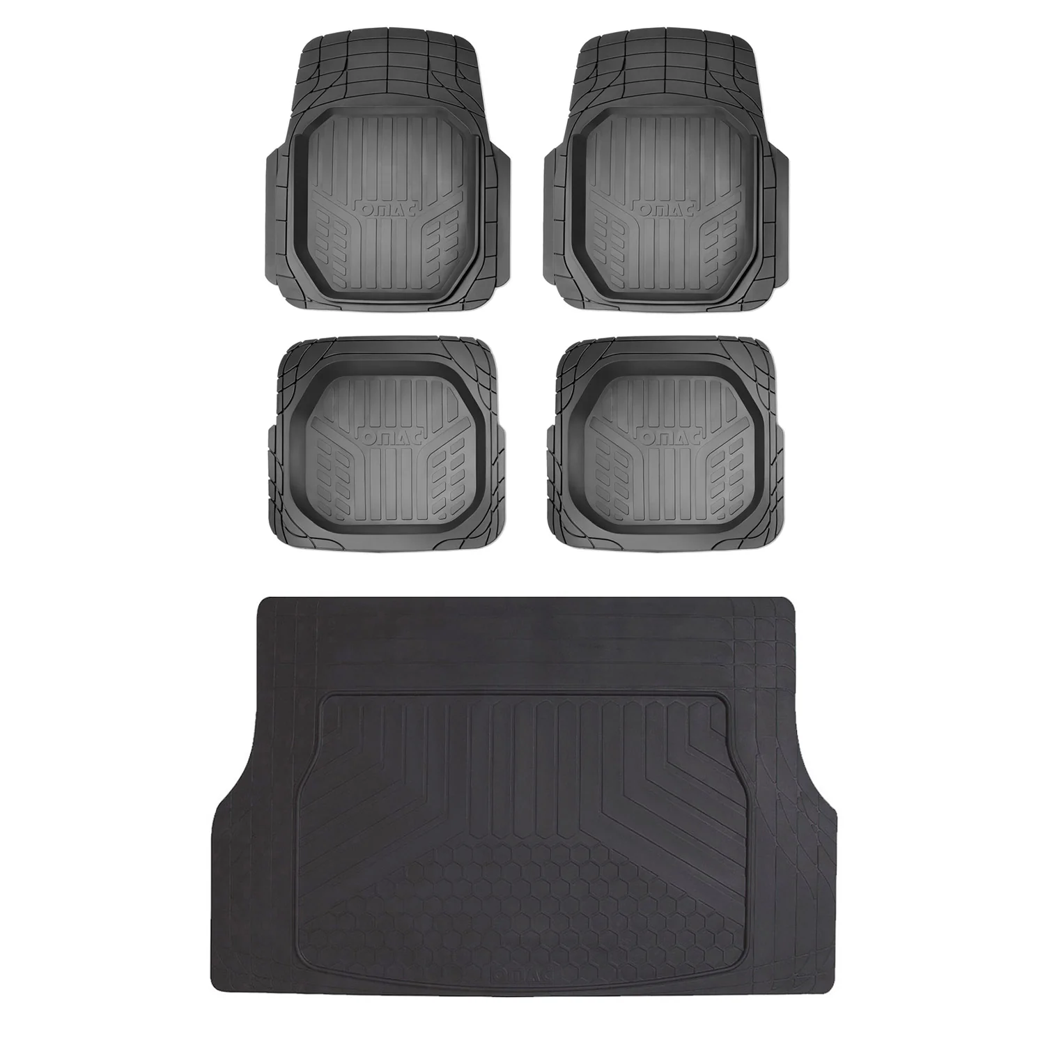 2022-2024 Subaru WRX Semi-Custom fit Floor Mats & Cargo Liner Black 5Pcs