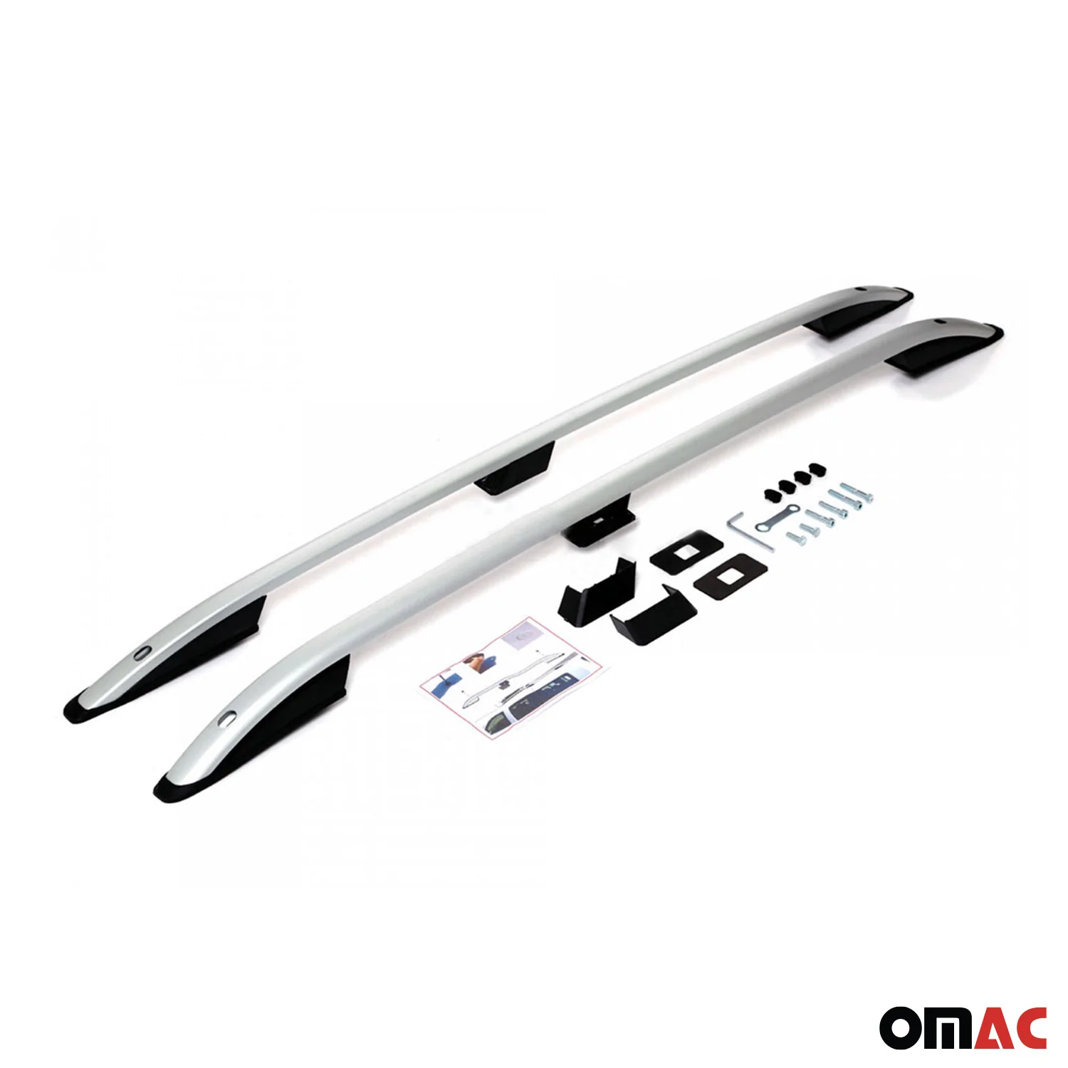 For 2003-2010 Porsche Cayenne Roof Rack Side Rails Aluminium Gray 2 Pcs - Image 9
