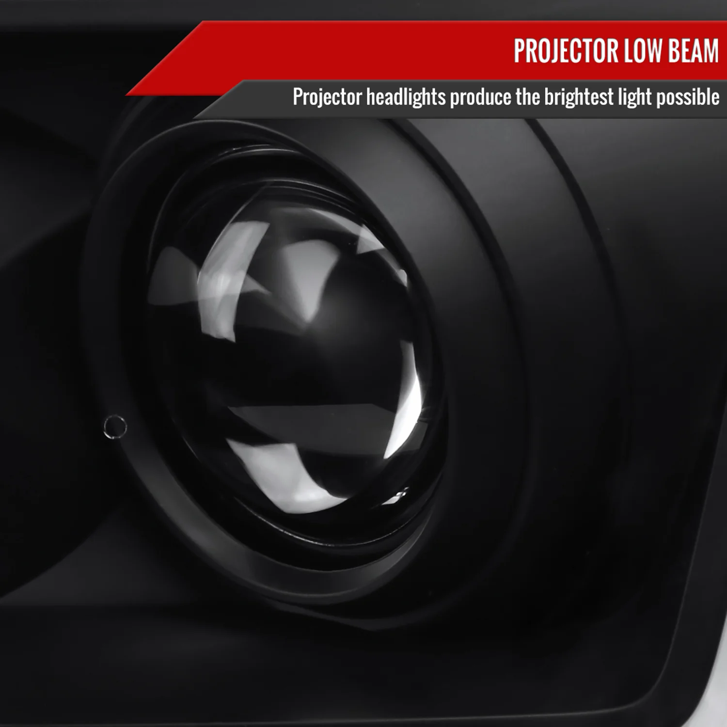 For 2004-07 Nissan Armada / Nissan Titan 2004-15 LED C-Bar Headlights Signal Black - Image 3