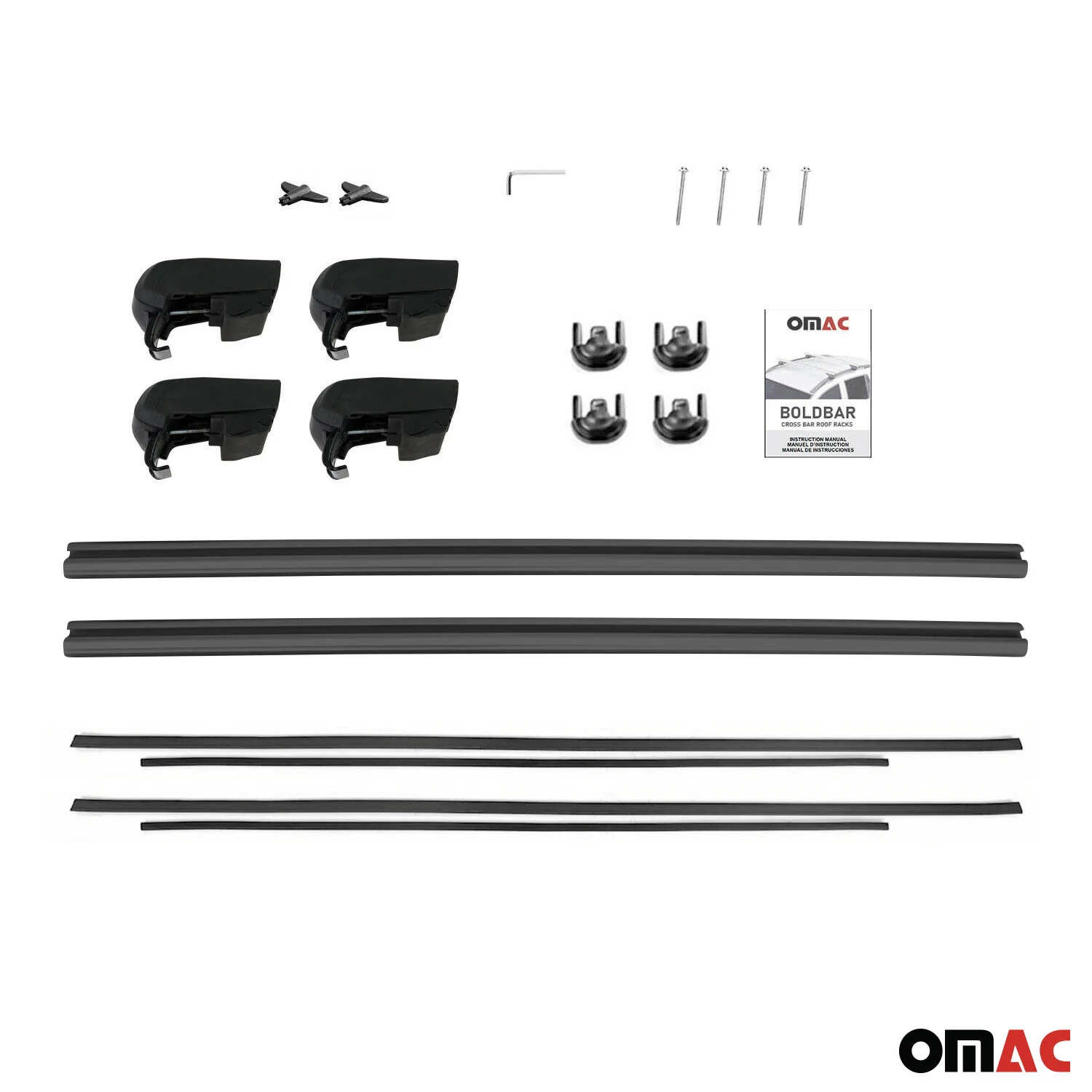 2022-2026 Genesis GV70 Roof Rack Cross Bars Black - Image 10