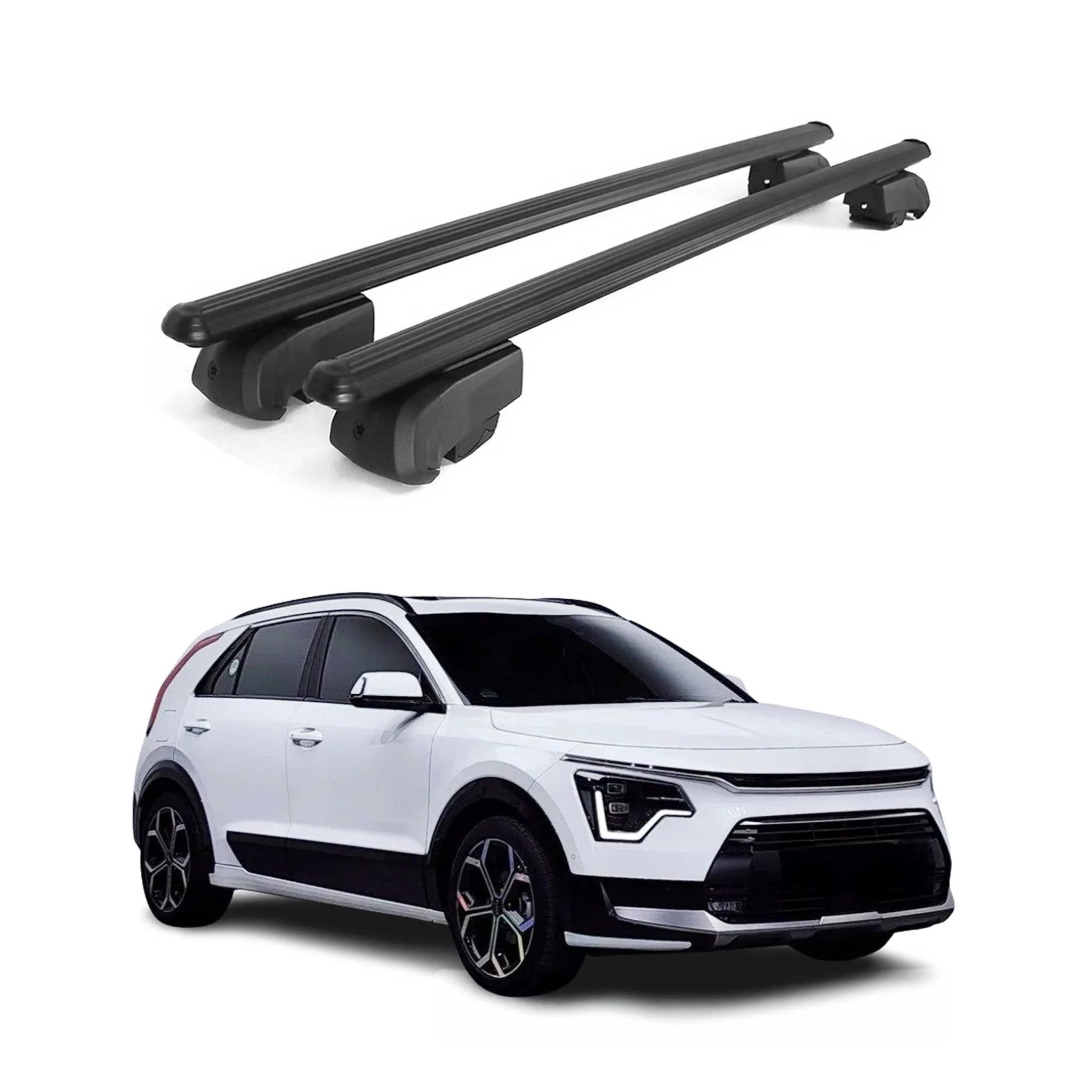 2023-2026 Kia Niro Roof Rack Cross Bars Black