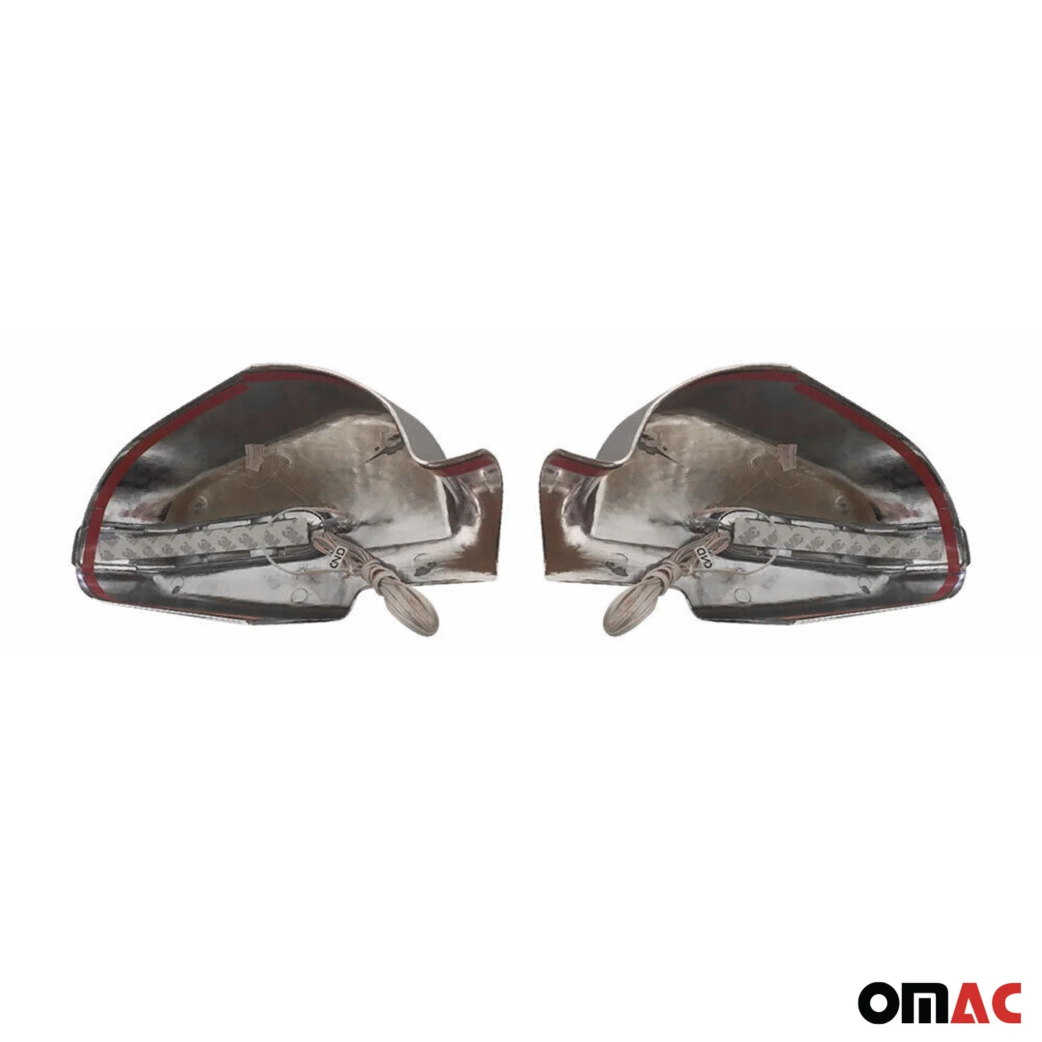 2004-2013 Chevrolet Lacetti Side Mirror Cover Caps Chrome Silver 2 Pcs - Image 5