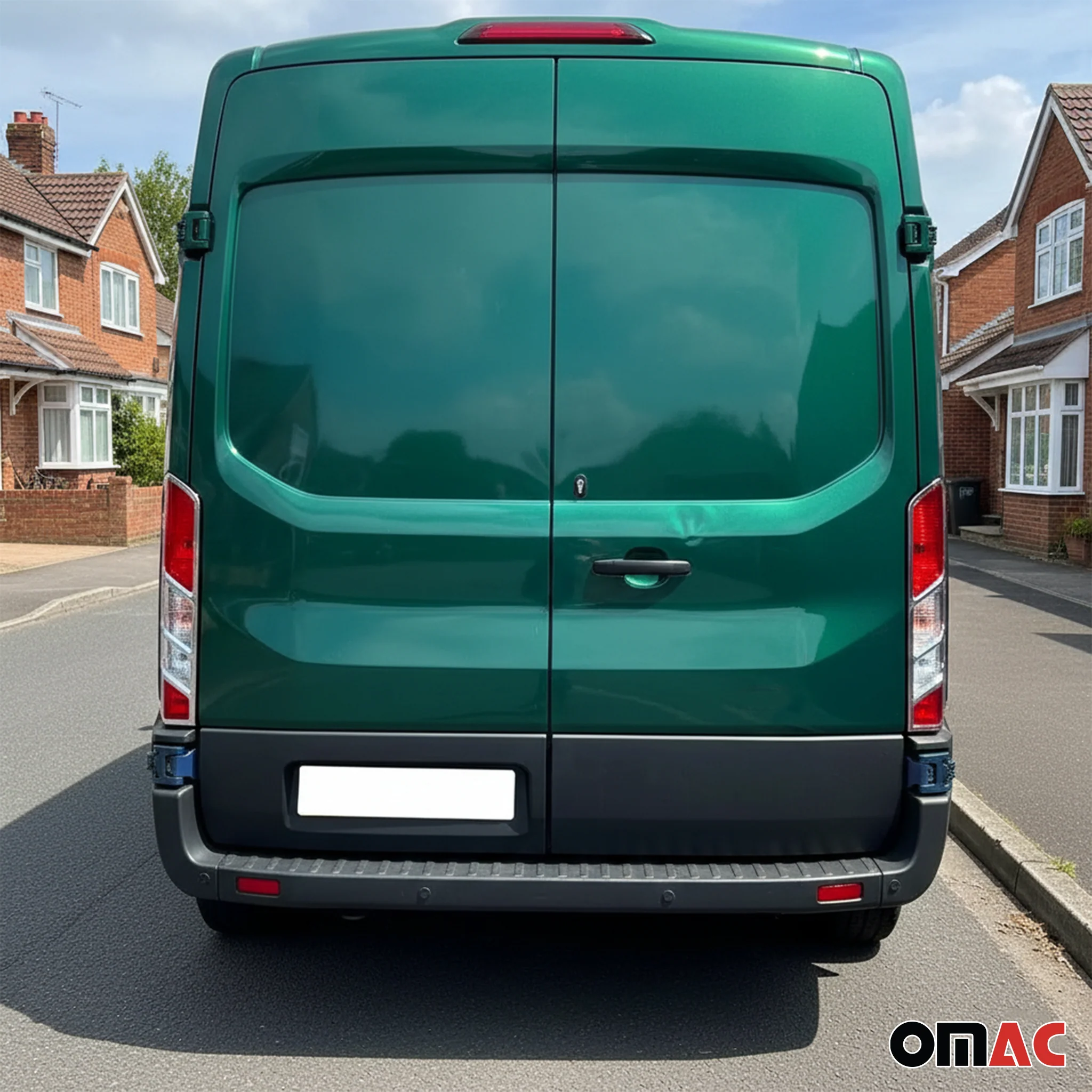 2015-2020 Ford Transit 250 Rear Brake Stop Light Frame Trim Silver 2 Pcs - Image 5