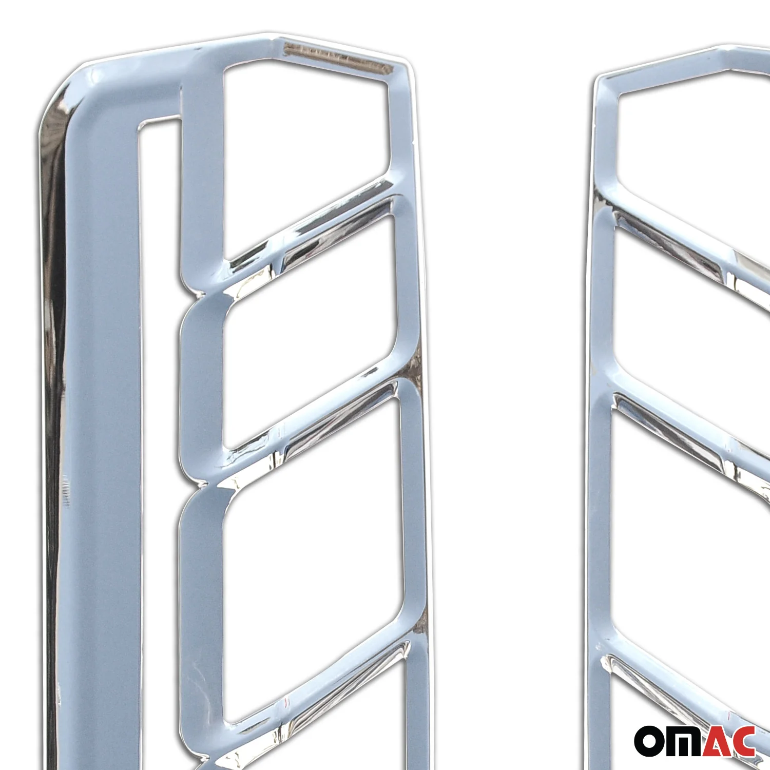 2015-2020 Ford Transit 250 Rear Brake Stop Light Frame Trim Silver 2 Pcs - Image 6