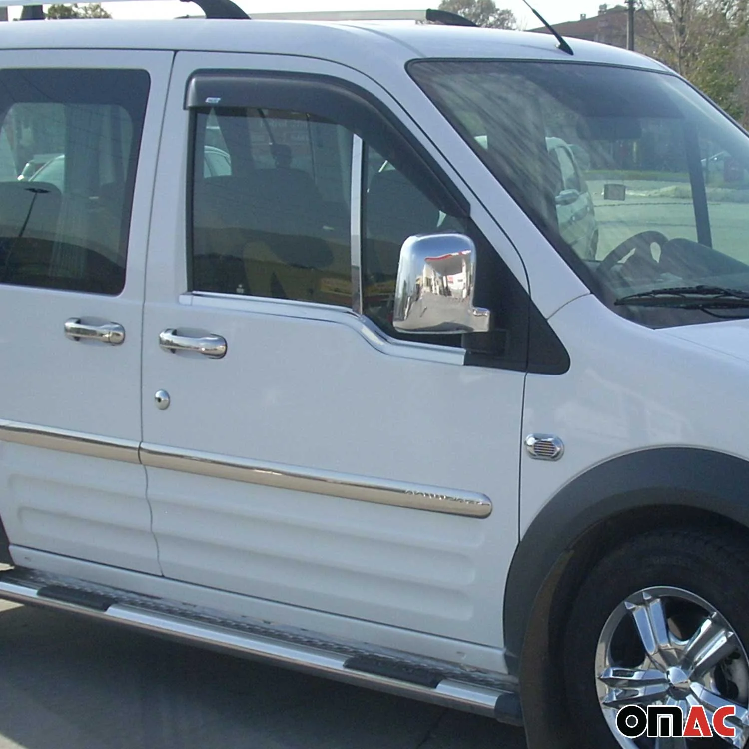 2010-2013 Ford Transit Connect Window Molding Trim Streamer Stainless Steel Silver 2Pcs - Image 2