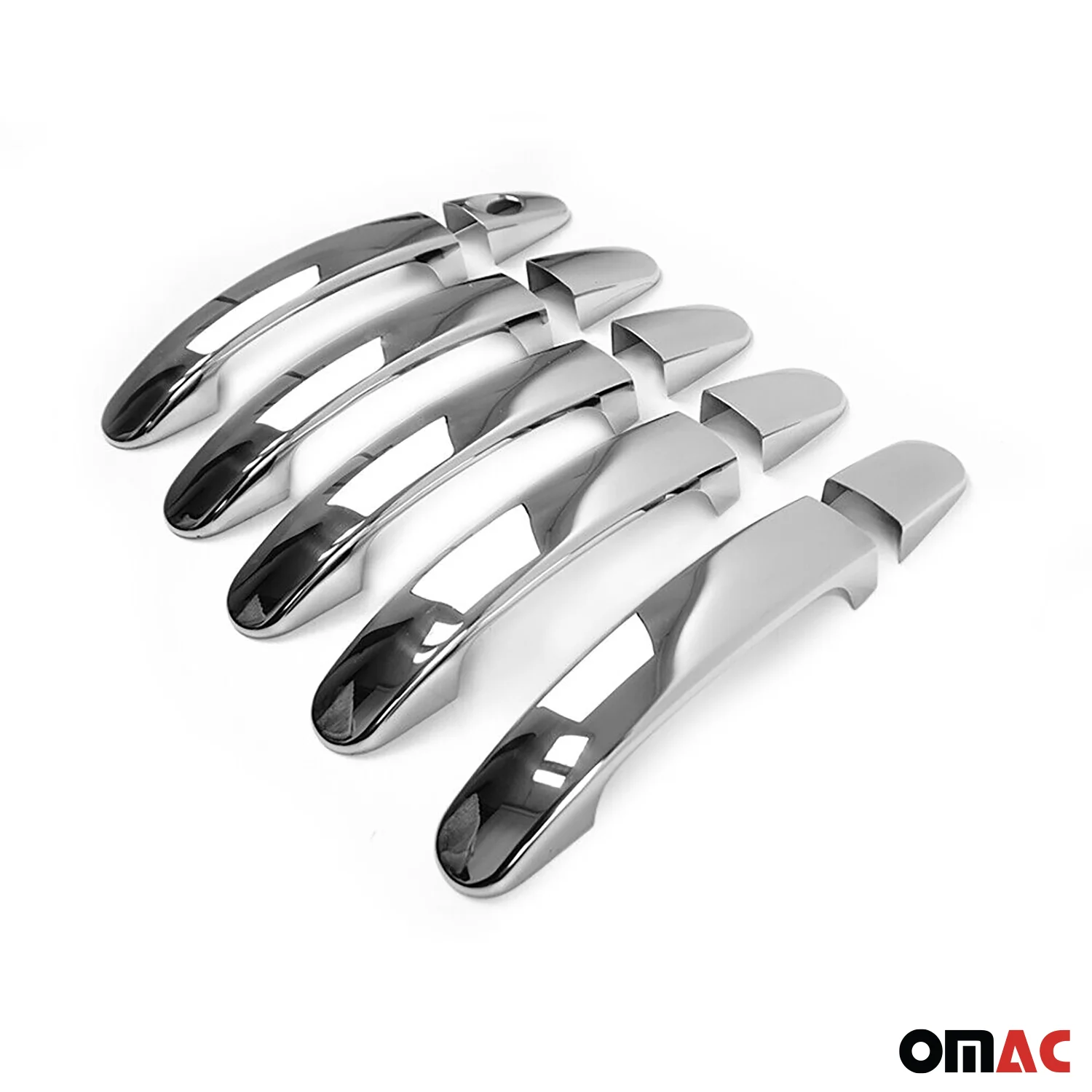 2014-2019 Ford Transit Connect Pre-FL Mirror Cover Caps & Door Handle Chrome Set - Image 8