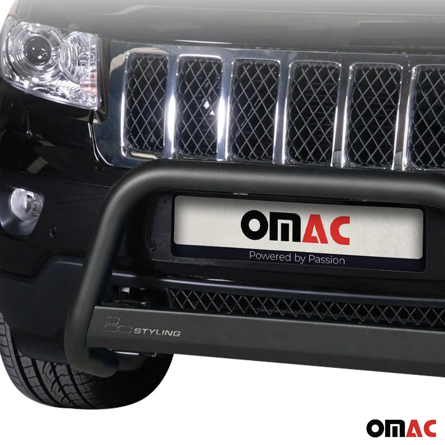 2011-2014 Jeep Grand Cherokee Bull Bar Push Front Bumper Grille Black 1 Pc - Image 2