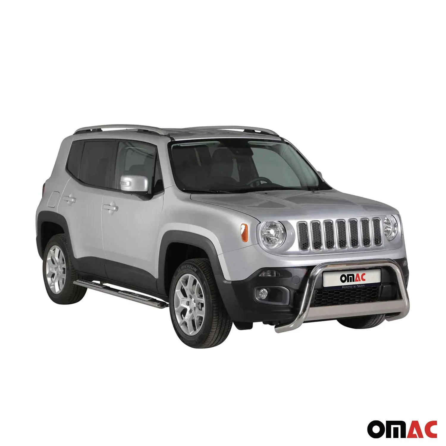 2015-2018 Jeep Renegade Bull Bar Push Front Bumper Grille Silver 1 Pc - Image 3
