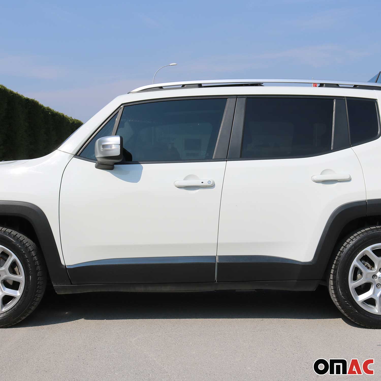 2019-2024 Jeep Renegade Side Door Molding Trim  Brushed Steel Dark 4x - Image 2