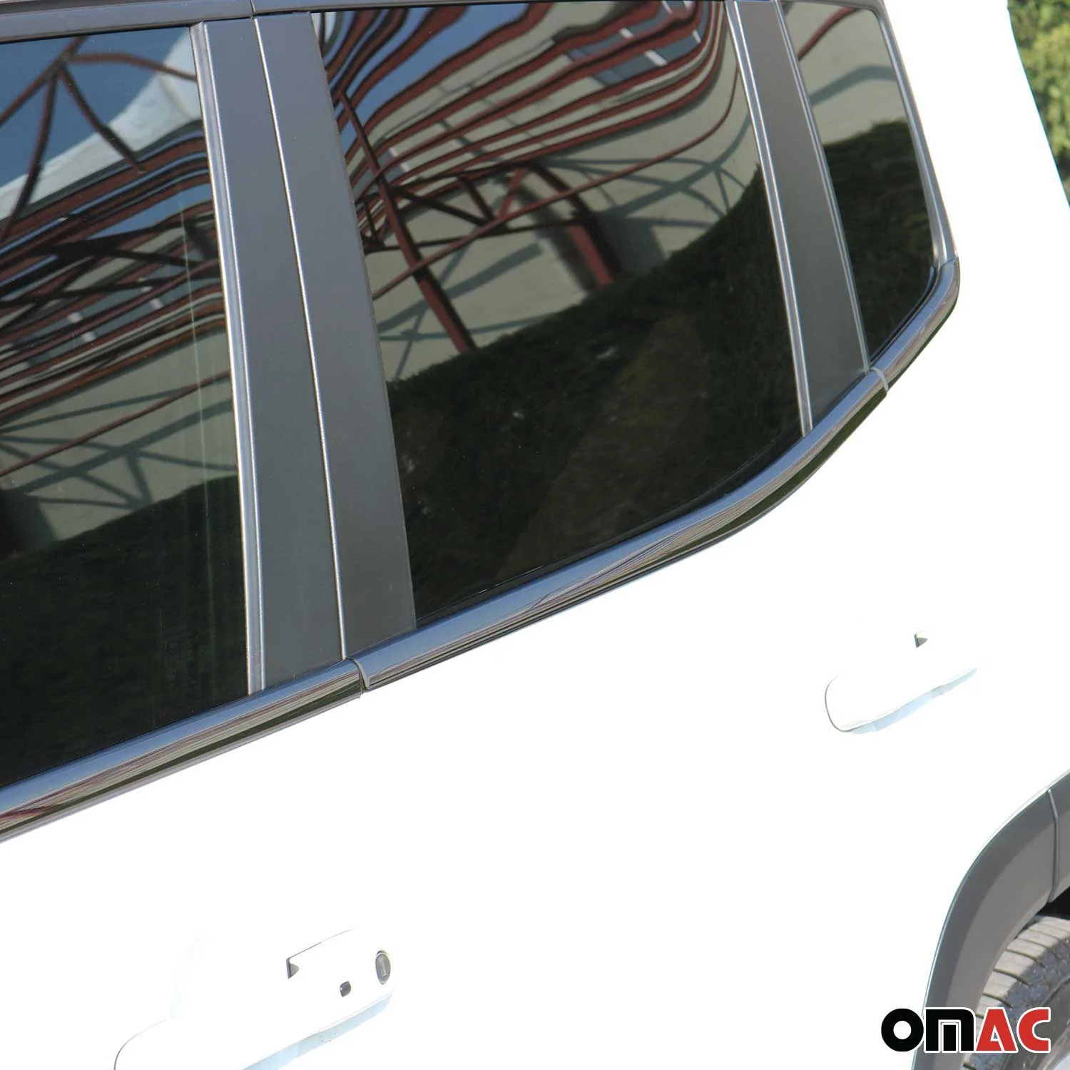 2019-2024 Jeep Renegade Window Molding Trim Streamer Steel Dark 6 Pcs - Image 3