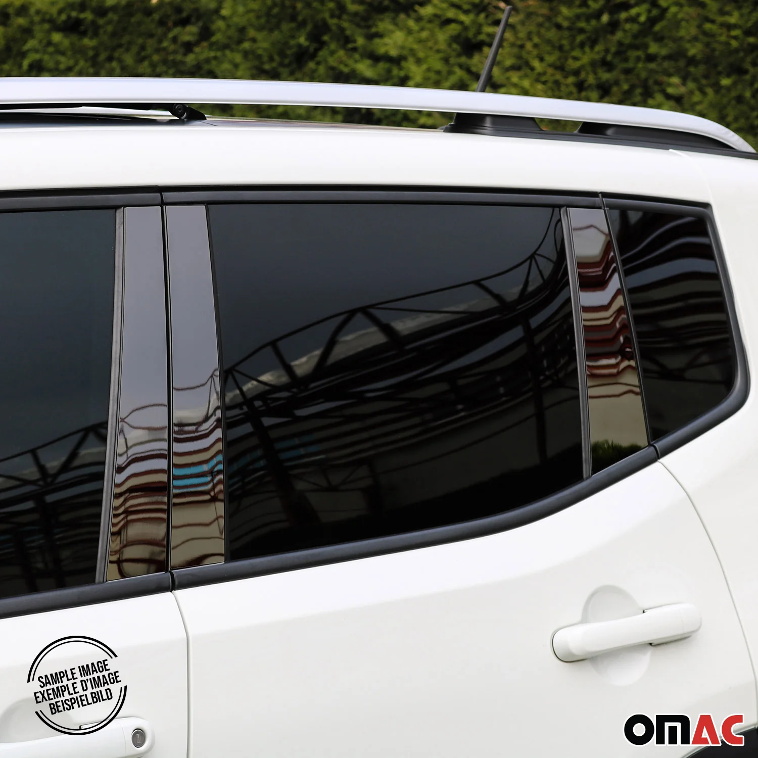 2008-2015 Land Rover LR2 Window B Pillar Posts Door Trim Cover Stainless Steel Dark 6x - Image 3