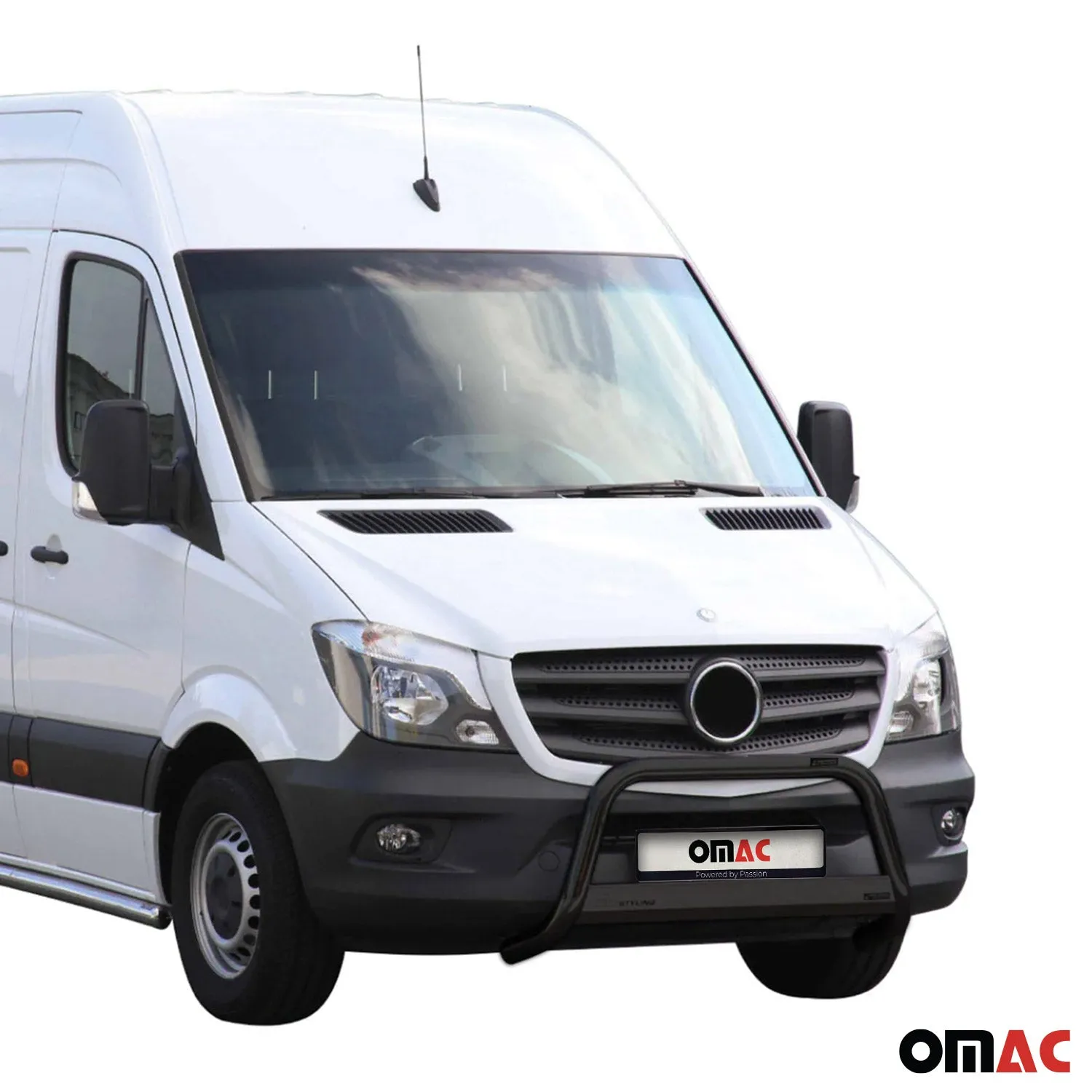 2014-2018 Mercedes Sprinter W906 Bull Bar Push Front Bumper Grille Black - Image 2