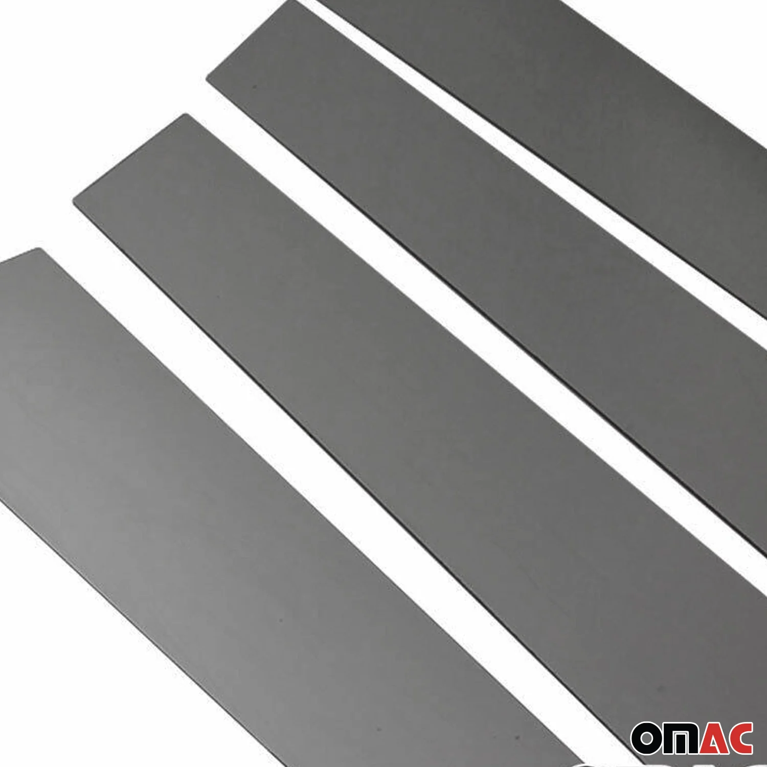 2011-2016 Mini Countryman R60 Window B Pillar Posts Door Trim Stainless Steel Dark 4x - Image 9