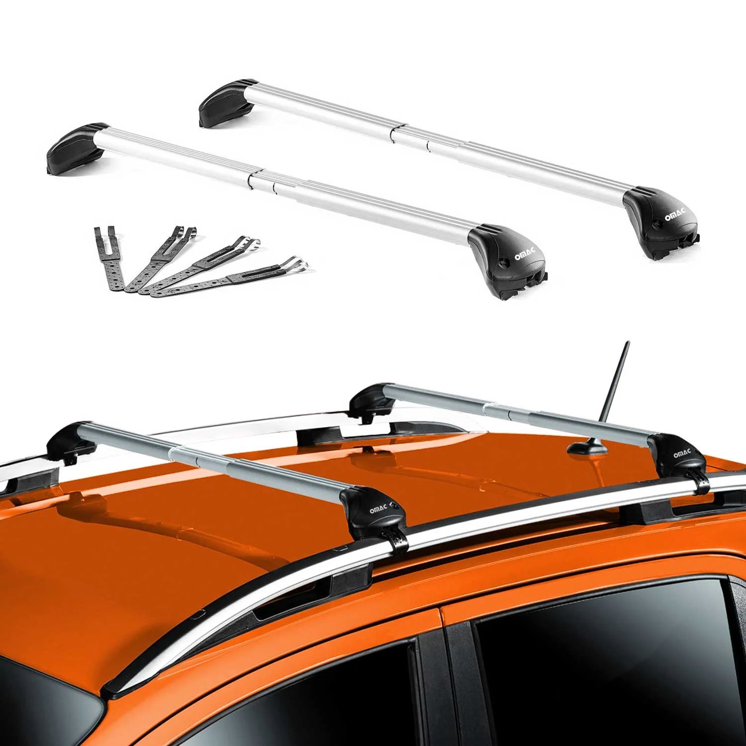 2004-2011 Mitsubishi Endeavor Roof Rack Cross Bars Luggage Carrier 2 Pcs - Image 2