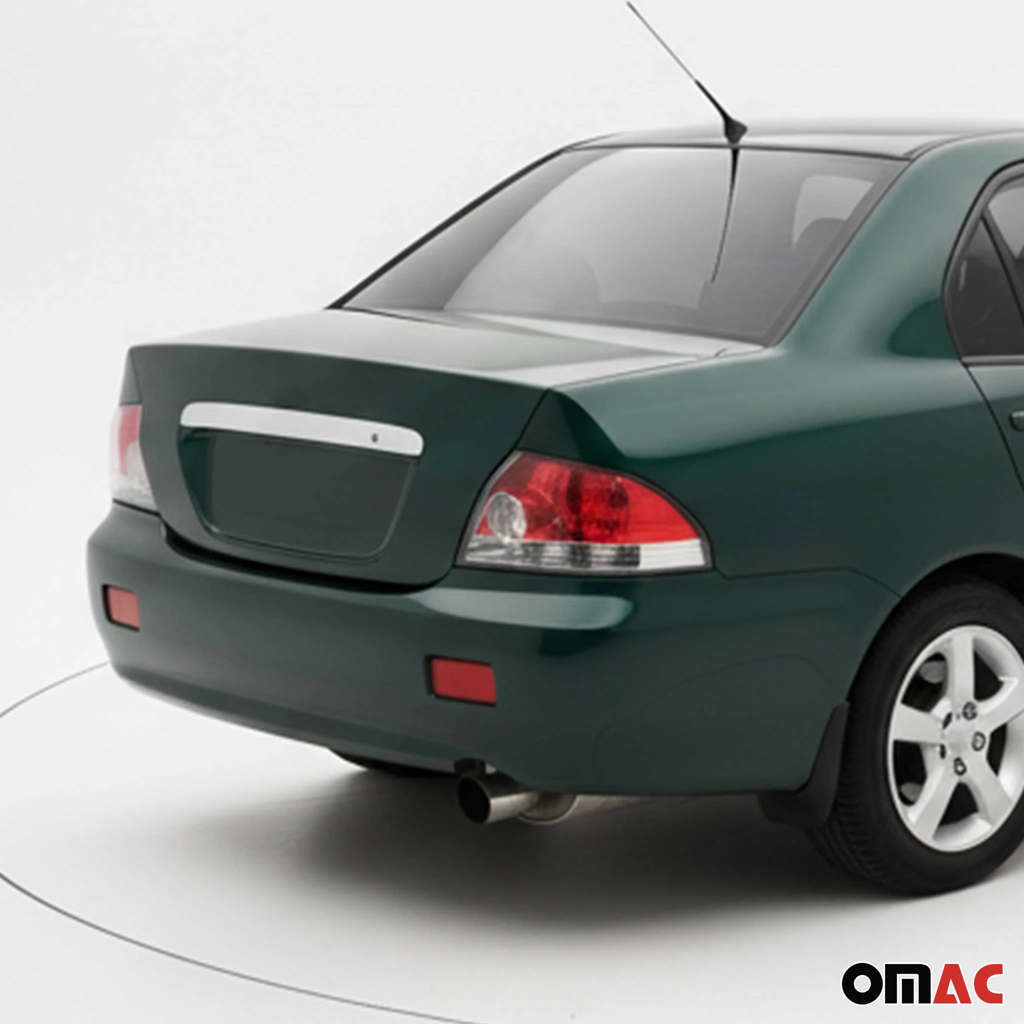 2004-2006 Mitsubishi Lancer VII Rear Trunk Molding Trim Stainless Steel Silver 1Pc - Image 2
