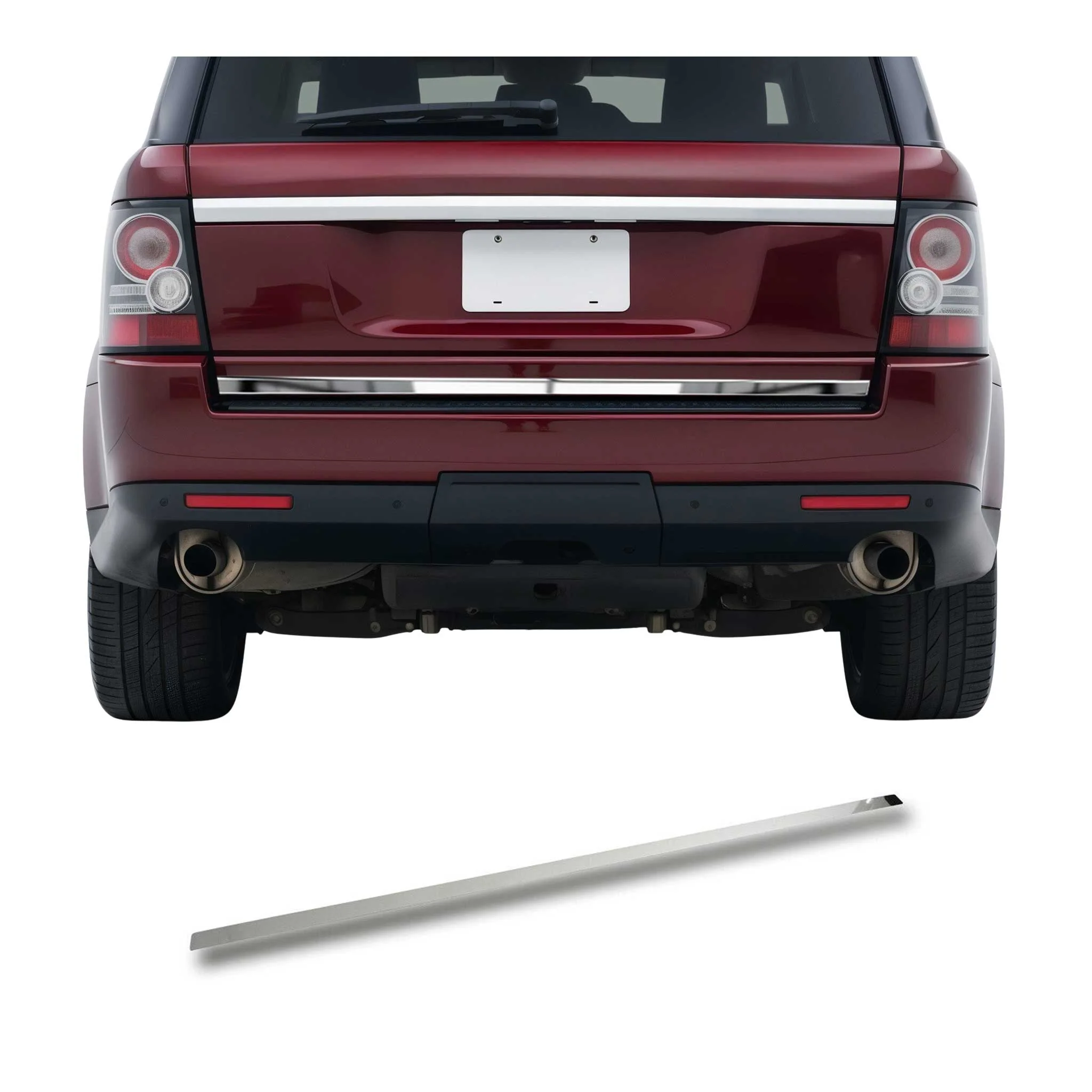 2014-2022 Land Rover Range Rover Sport Rear Trunk Molding Trim Stainless Steel Silver