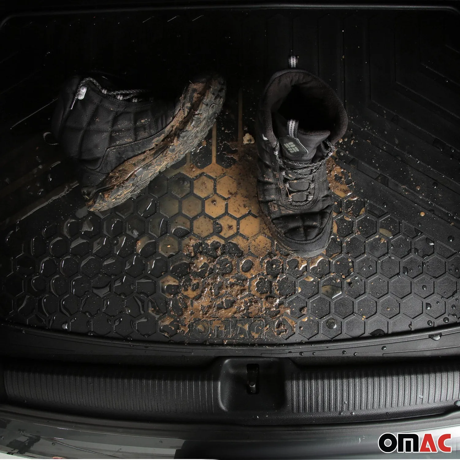 Subaru Ascent Semi-Custom fit Cargo Mats Liner All Weather Black Rubber - Image 8