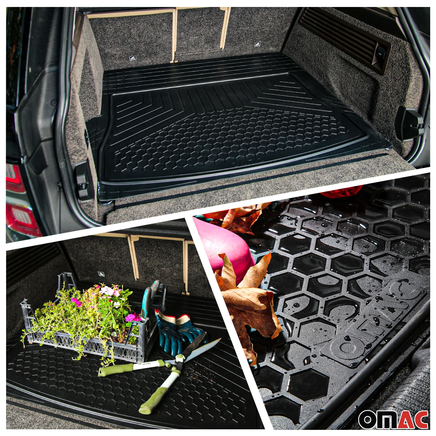 Toyota Corolla Semi-Custom fit Floor Mats & Cargo Liner Waterproof Black - Image 3