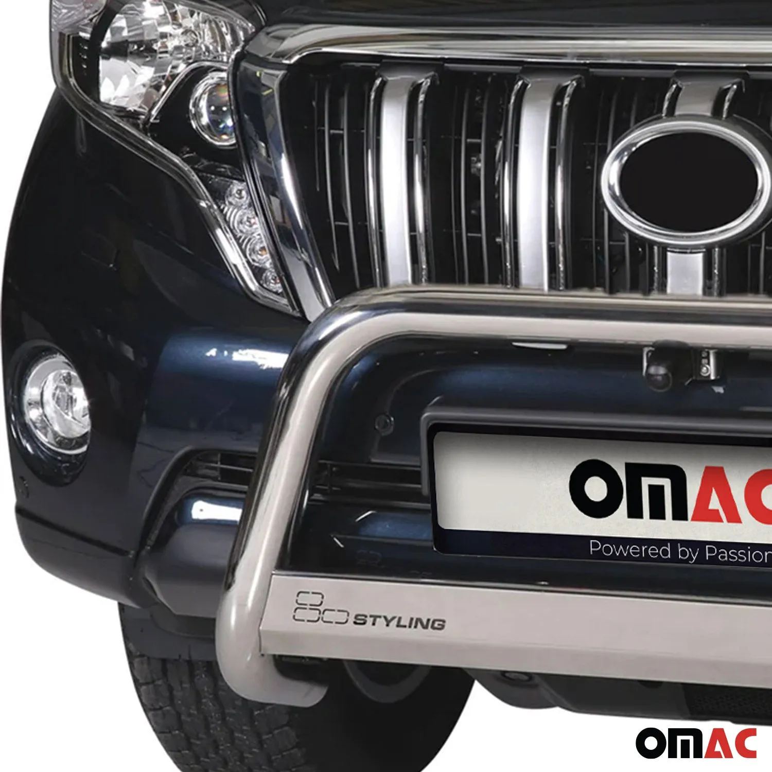 2014-2019 Lexus GX 460 Bull Bar Push Front Bumper Grille Silver 1 Pc - Image 2