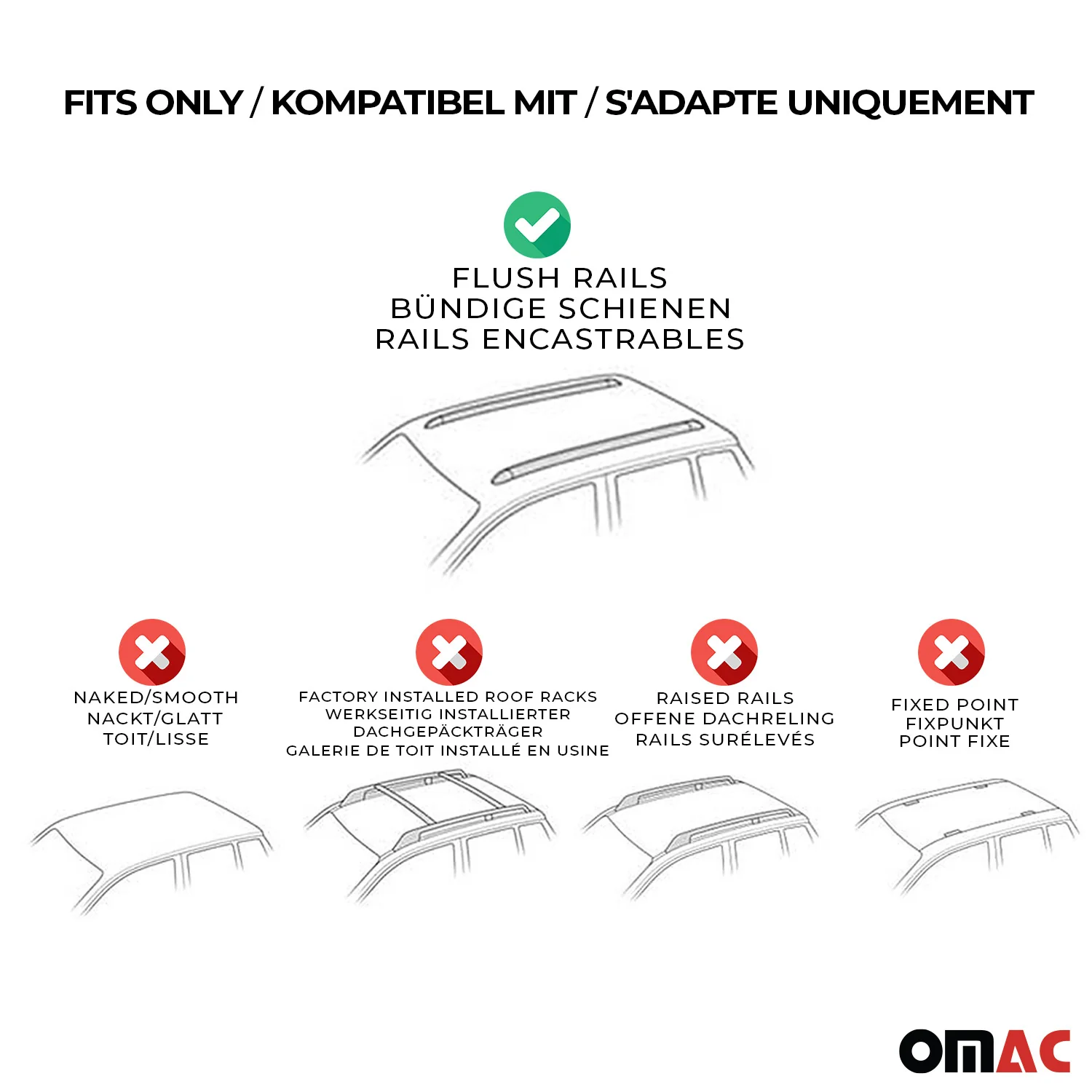 2015-2018 Volvo V60 Roof Rack Cross Bars Silver Luggage Carrier 2 Pcs - Image 4