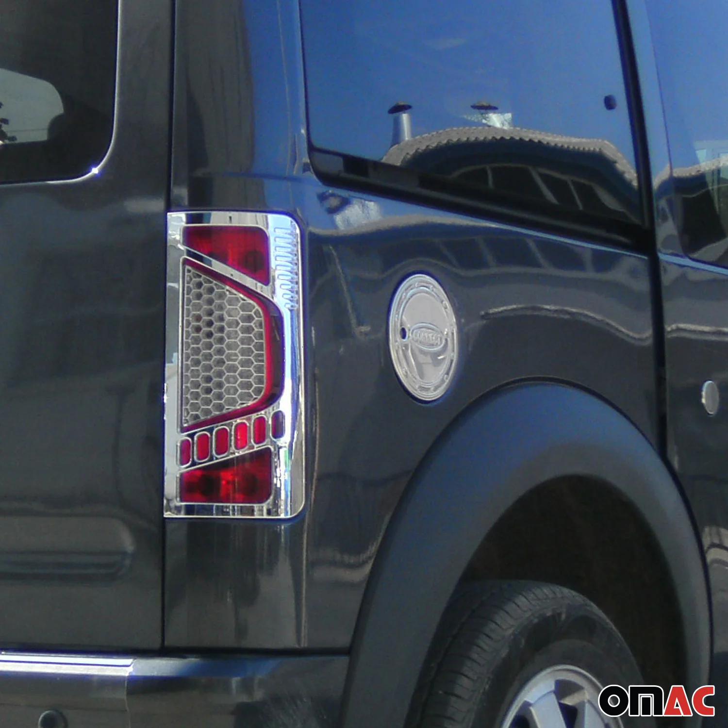 2010-2013 Ford Transit Connect Fuel Caps Cover Gas Cap Cover Stainless Steel Silver - Image 3