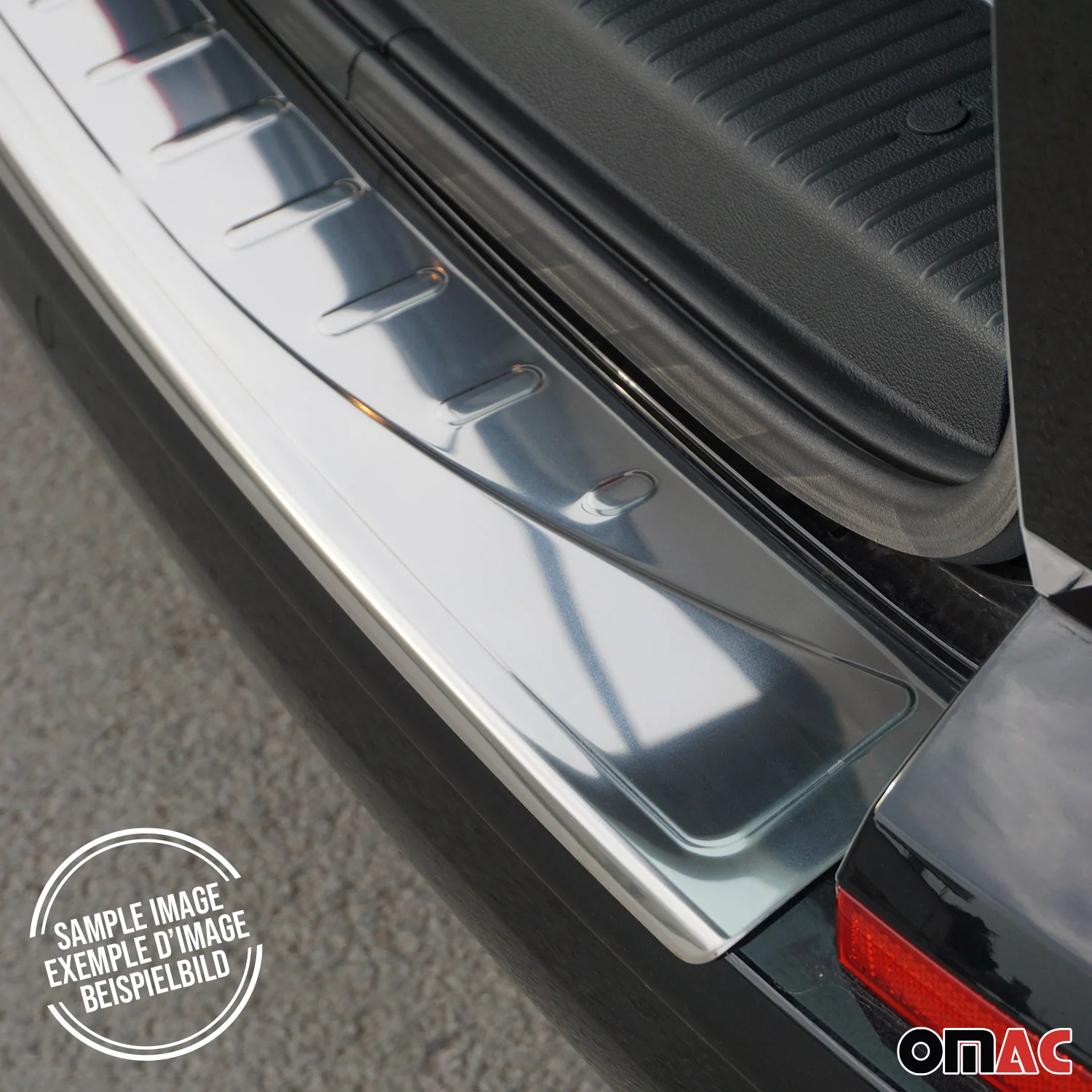 2010-2013 Ford Transit Connect Rear Bumper Sill Cover Protector Stainless Steel Silver - Image 6