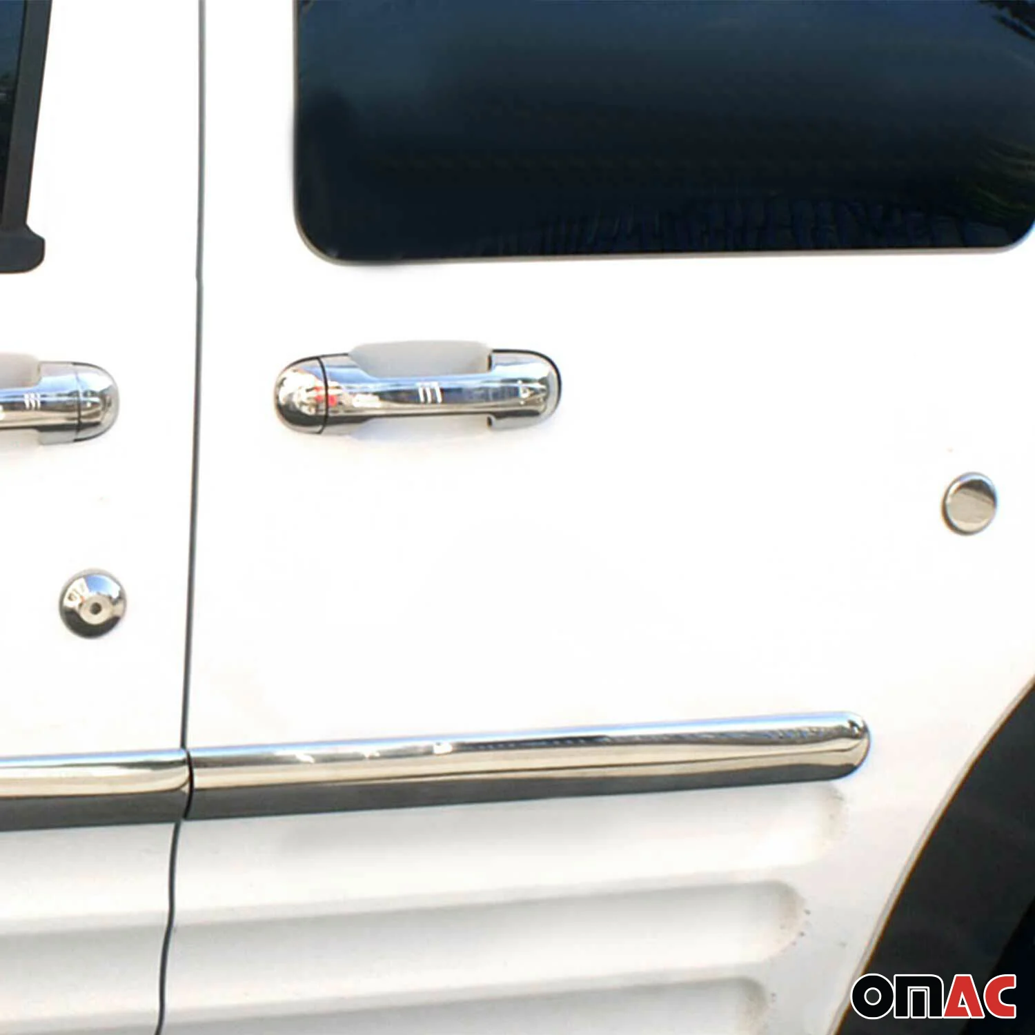 2010-2013 Ford Transit Connect Car Door Handle Cover Protector Stainless Steel 5 Pcs - Image 2