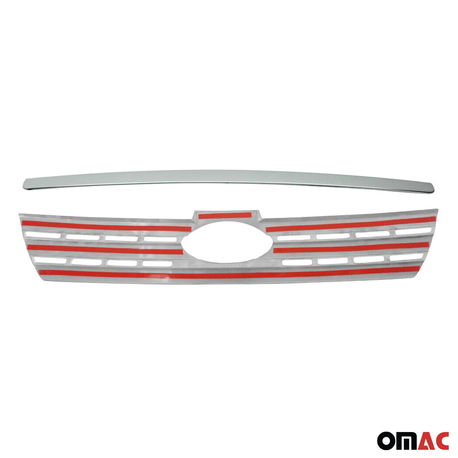 2010-2013 Ford Transit Connect Front Bumper Grill Trim Molding Stainless Steel 2Pcs - Image 5