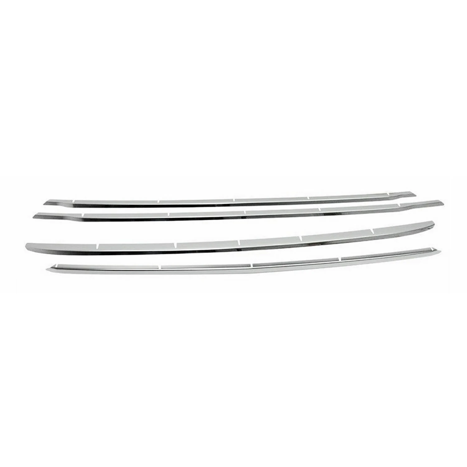 2014-2019 Ford Transit Connect Front Bumper Trim Molding Stainless Steel Silver 4 Pcs - Image 6