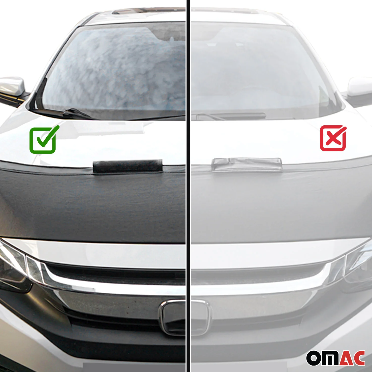 2013-2016 Ford Escape Car Bonnet Mask Hood Bra Black 1 Pc - Image 9