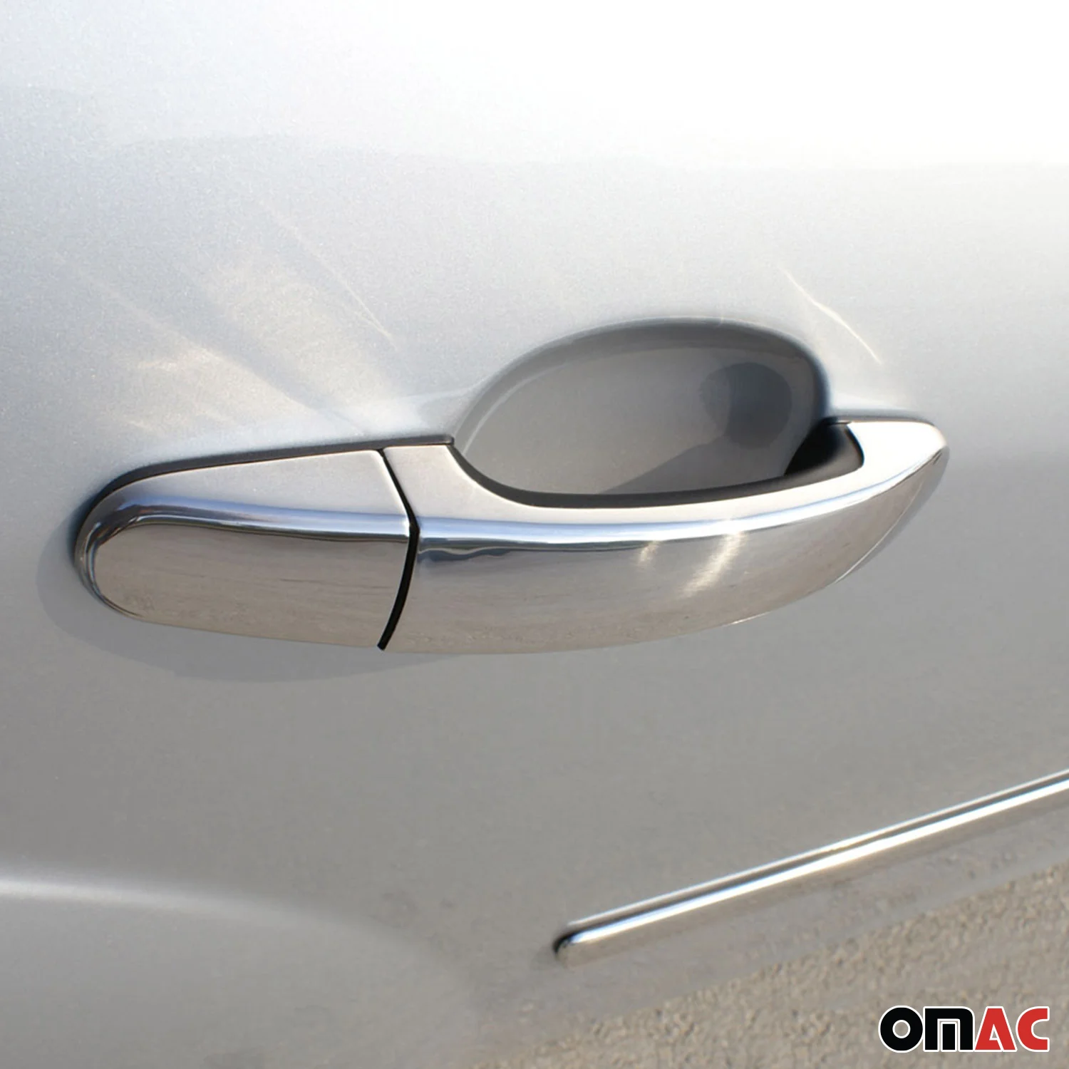 2010-2023 Ford Transit Connect Car Door Handle Cover Protector Stainless Steel Chrome 8 Pcs - Image 2
