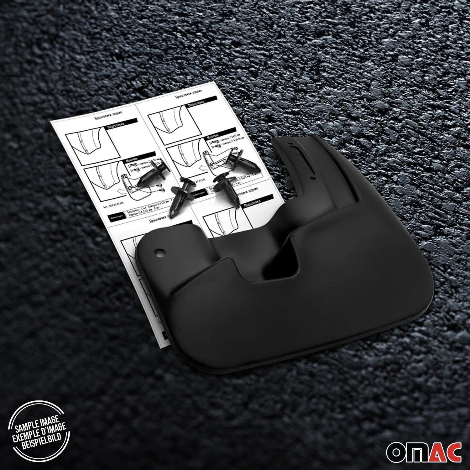 2015-2018 Ford Focus Hatchback Mud Guards Splash Mud Flaps Black 2 Pcs - Image 5