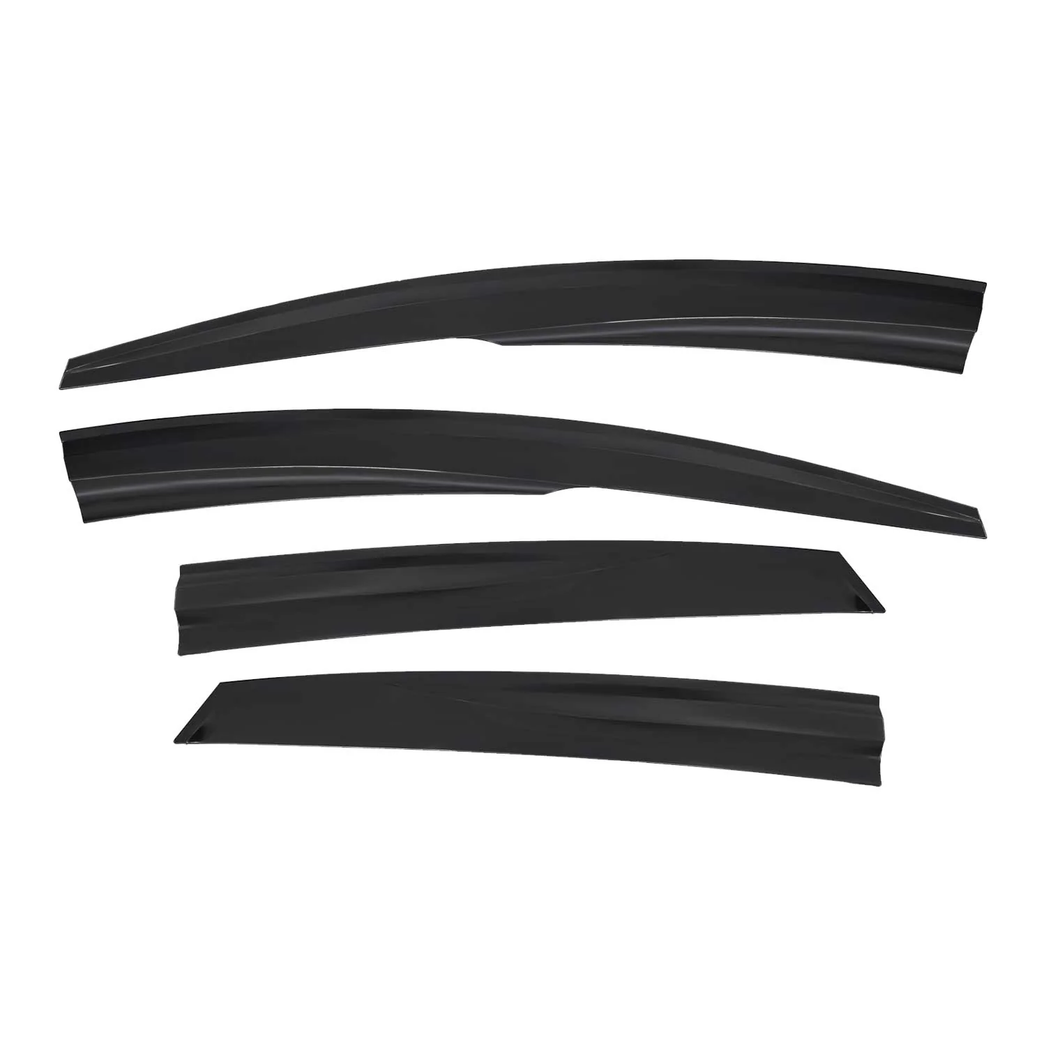 2012-2018 Ford Focus Window Visor Vent Rain Deflector 4Pcs Smoke - Image 2
