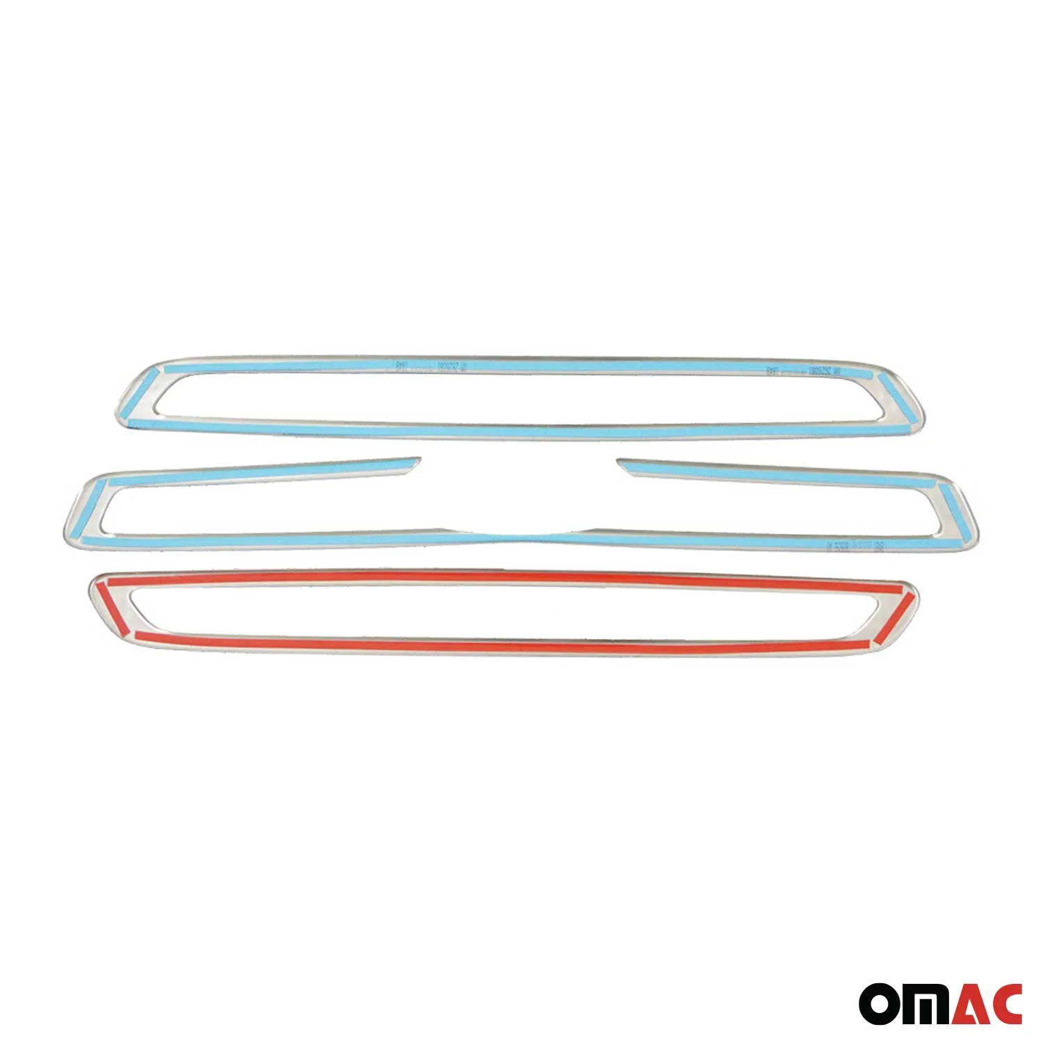 2015-2020 Ford Transit 150 250 350 Front Bumper Grill Trim Molding Stainless Steel 3Pcs - Image 5
