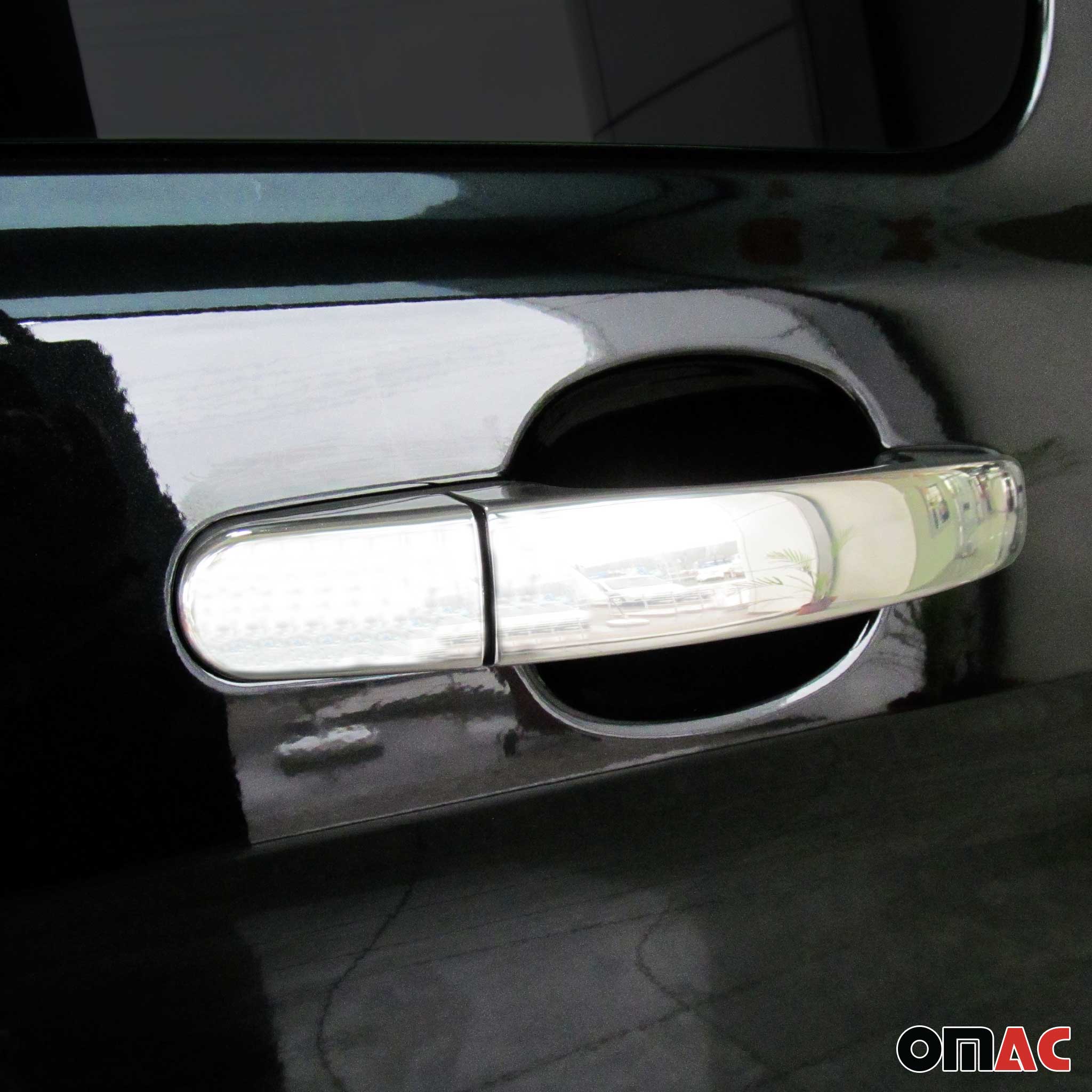 2015-2024 Ford Transit 150 Car Door Handle Cover Protector Stainless Steel 8 Pcs - Image 3