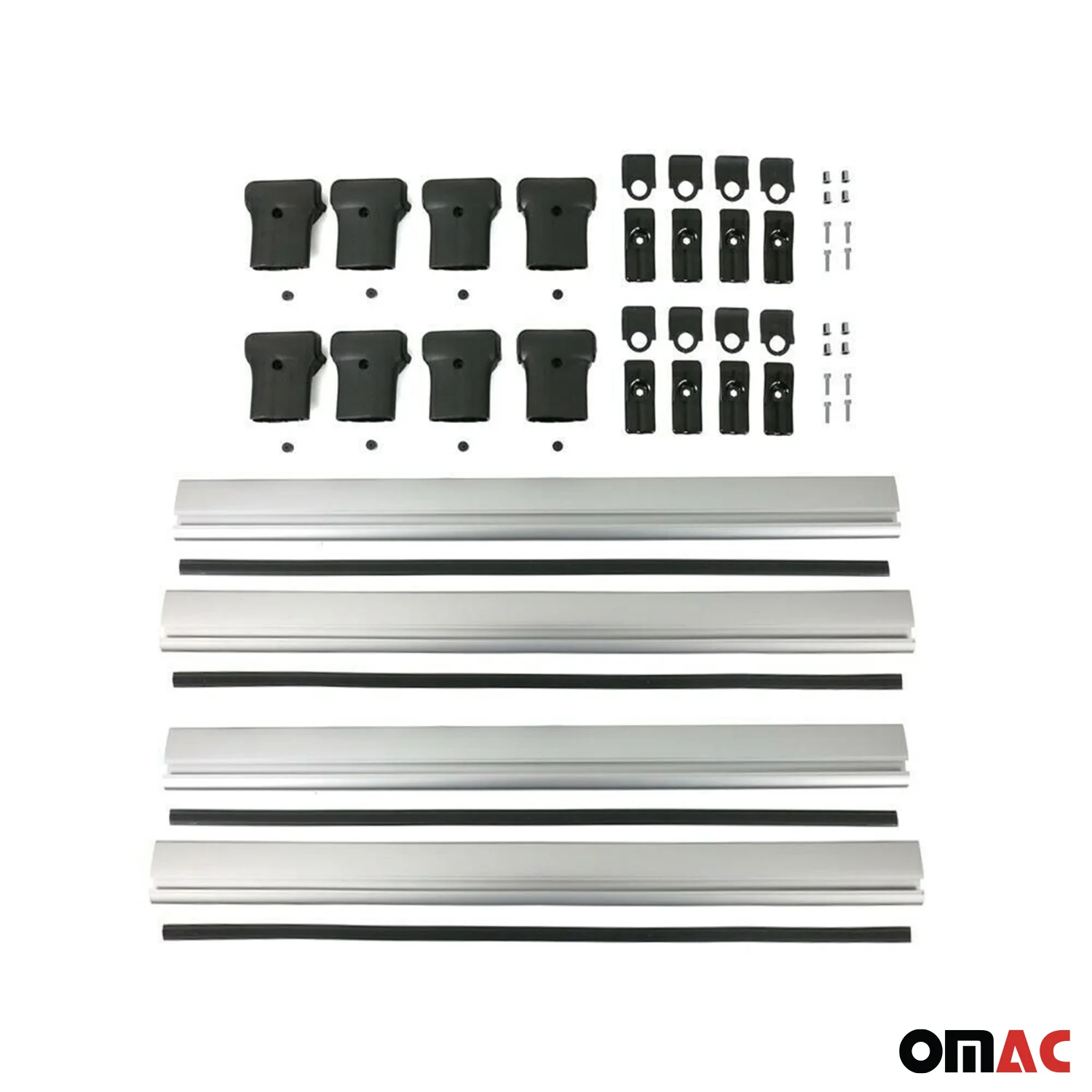 2015-2026 Ford Transit Roof Rack Cross Bars 4Pcs Silver - Image 10