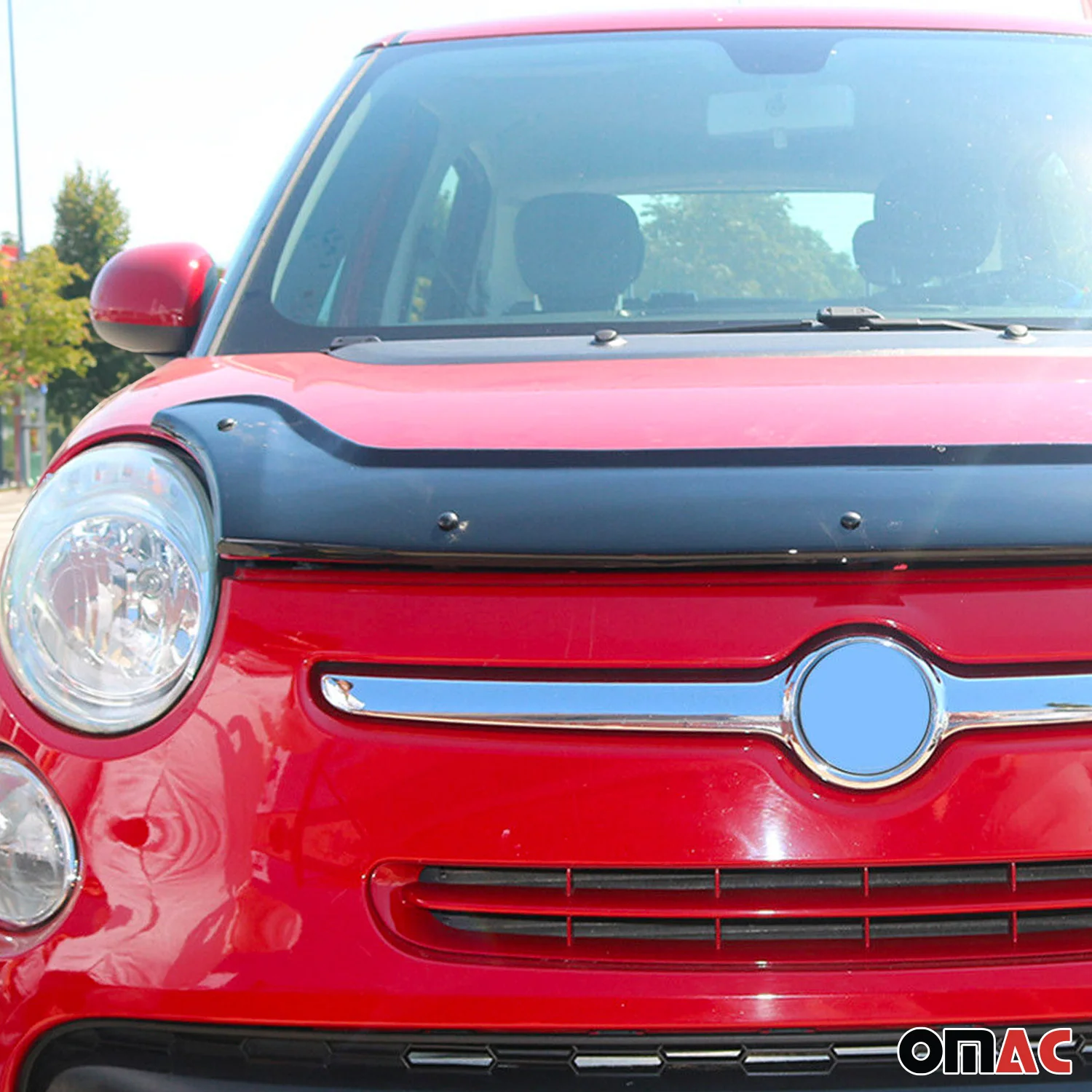 2014-2020 Fiat 500L Front Bug Shield Hood Deflector 1 Pc Smoke - Image 8